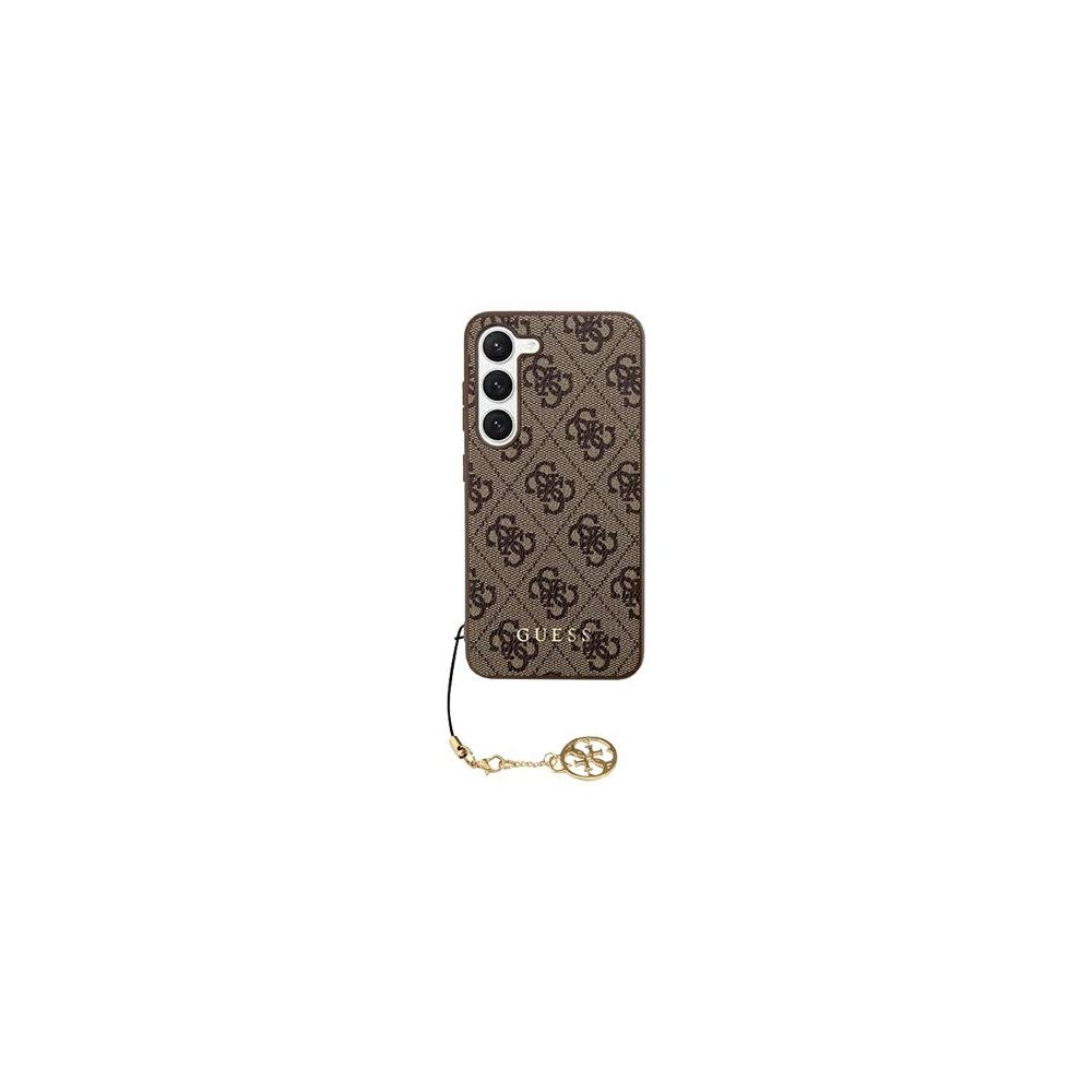 Guess Handyhülle GUESS Hard Cover 4G Charms Braun für Galaxy S24 Plus Hülle. Samsung Galaxy S24 Plus
