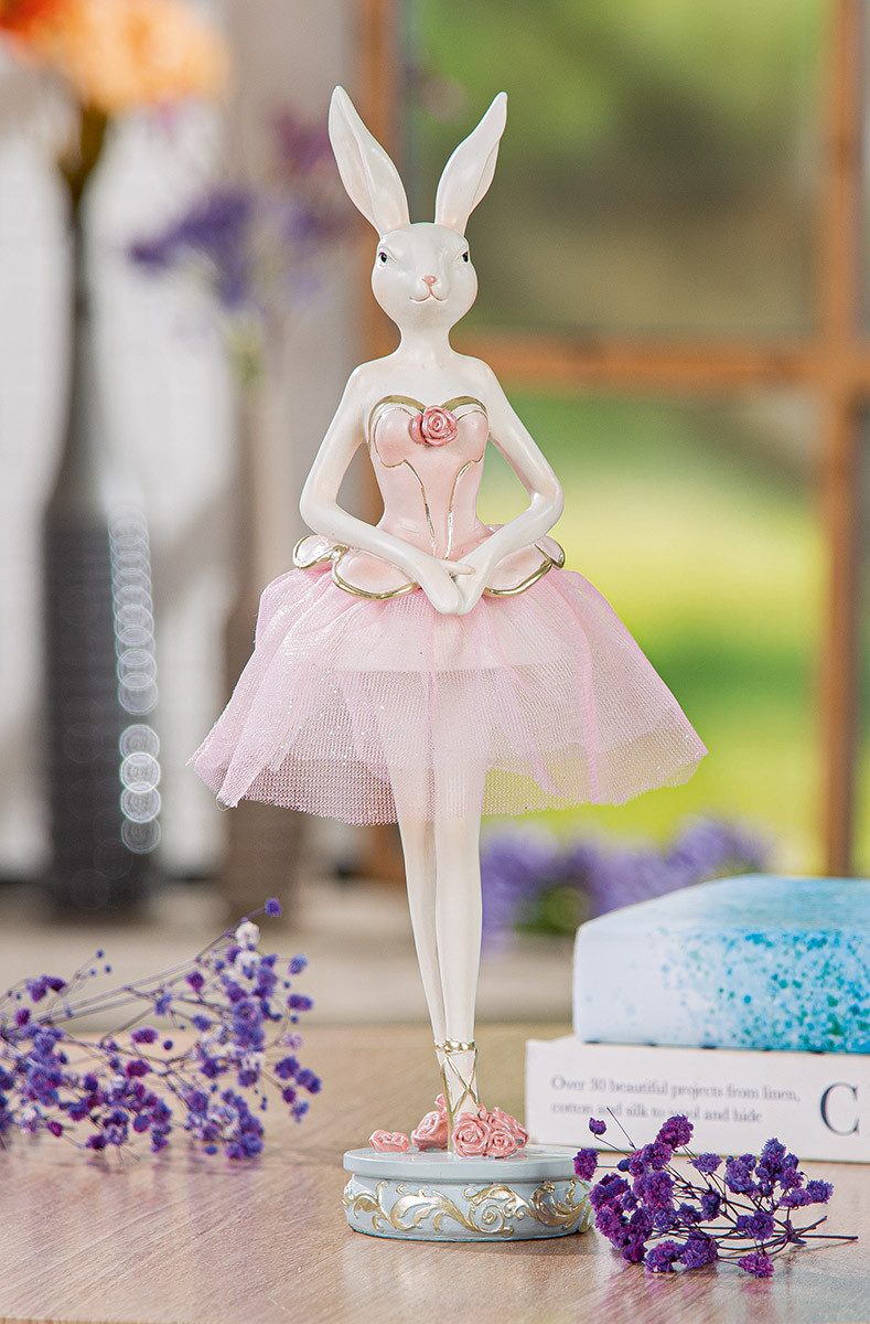 MF Osterfigur Primabella Eleganza Ballerina Hase Dekofigur 31 cm Ostern (1 St)