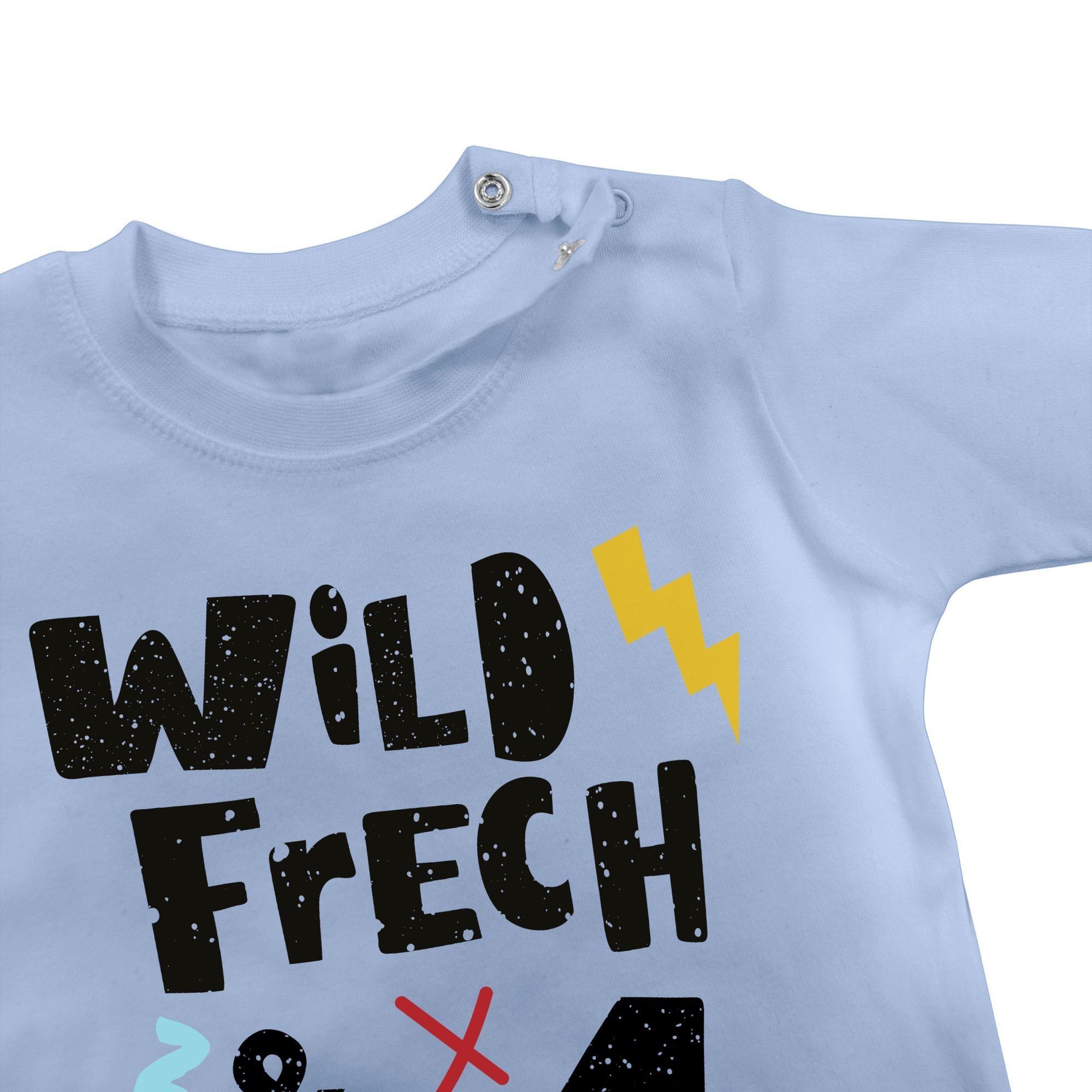 Wunderbar Wild 1 und Shirtracer 1 T-Shirt endlich Geburtstag 1. Babyblau - Jahr ein frech