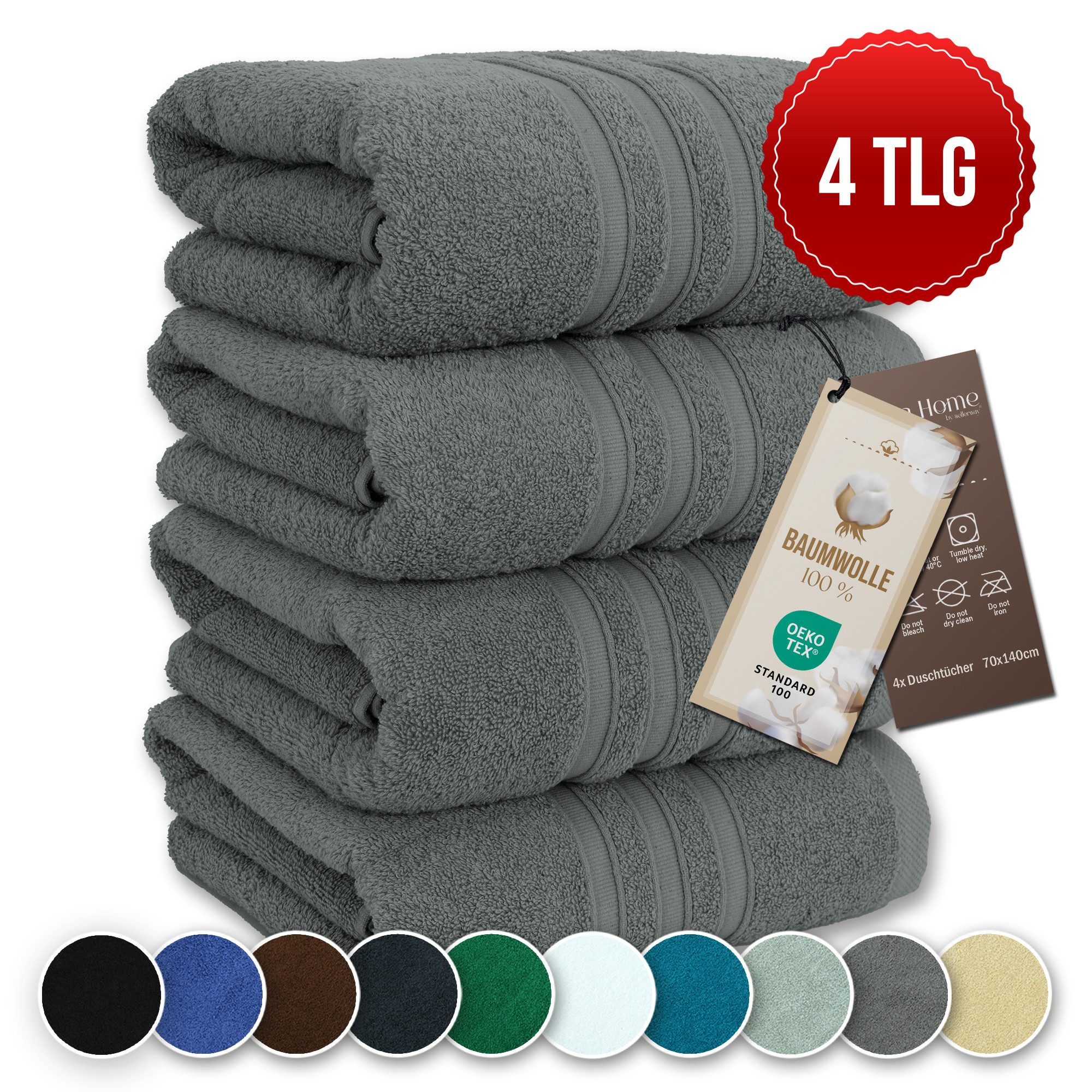 Veluna Home Badetücher Duschtücher Set, Duschtücher günstig online kaufen