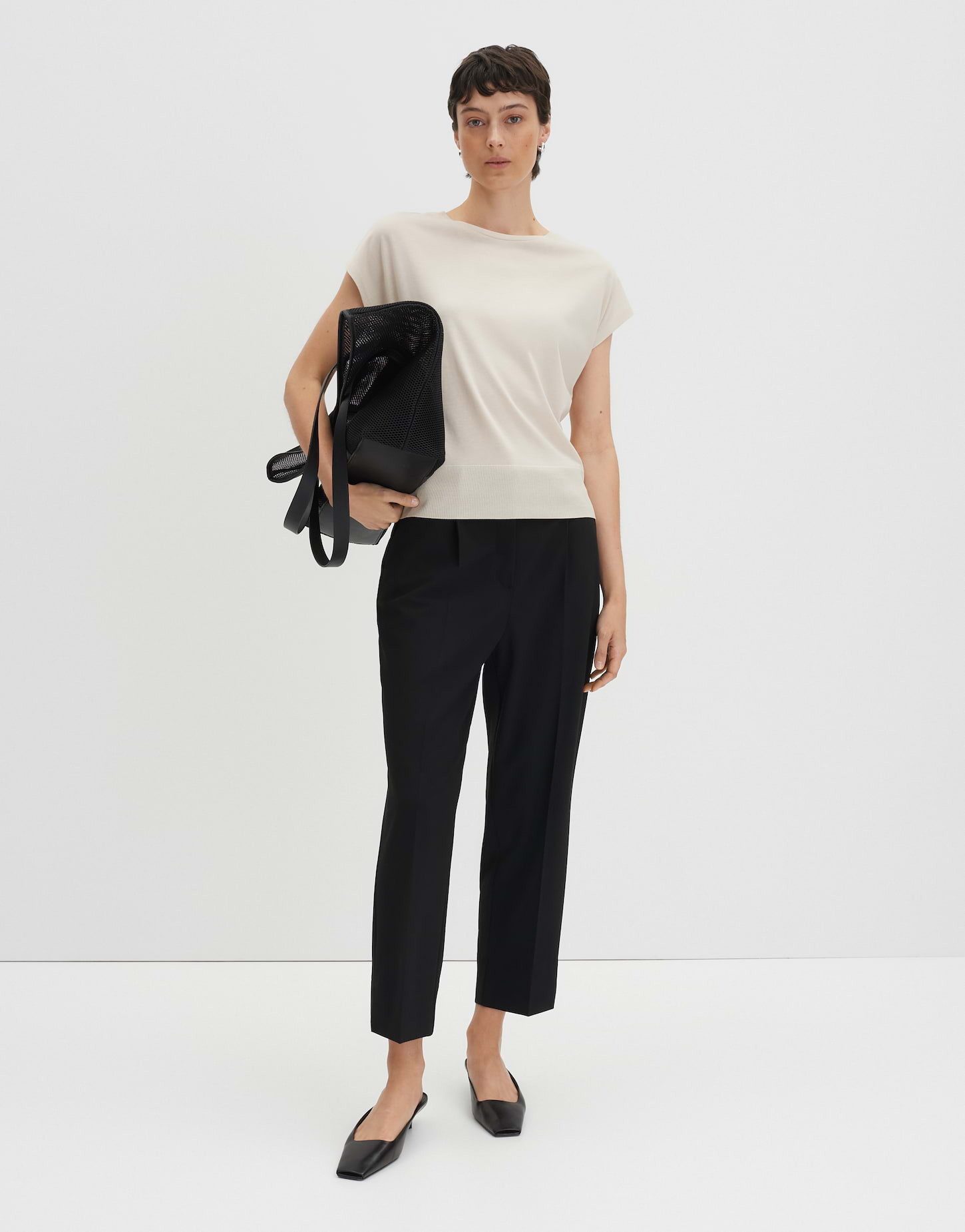someday Kurzarmshirt KAJA Regular mit breitem Rippbund