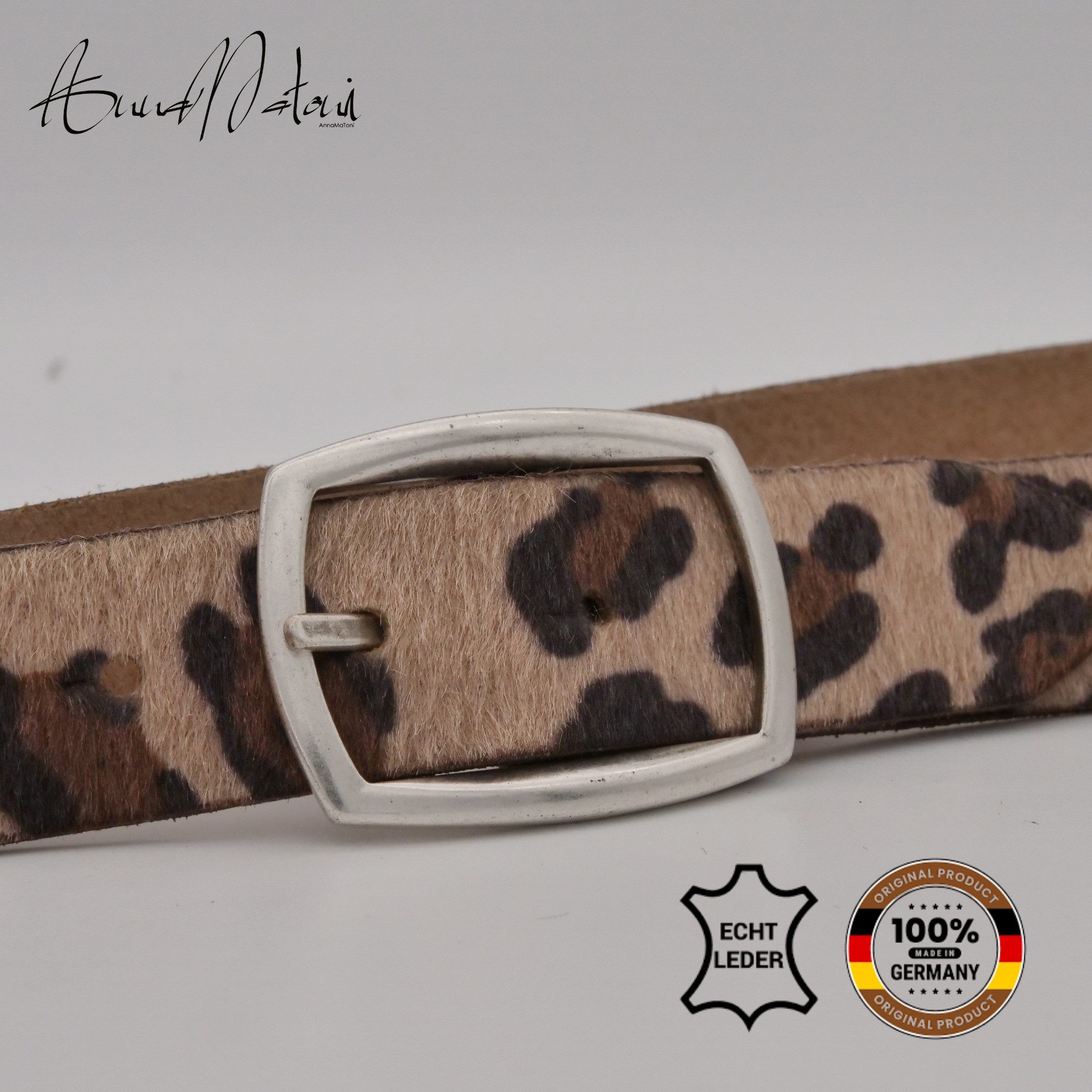 AnnaMatoni Ledergürtel AnnaMatoni Damen Ledergürtel in hochwertigem Kunstfe günstig online kaufen
