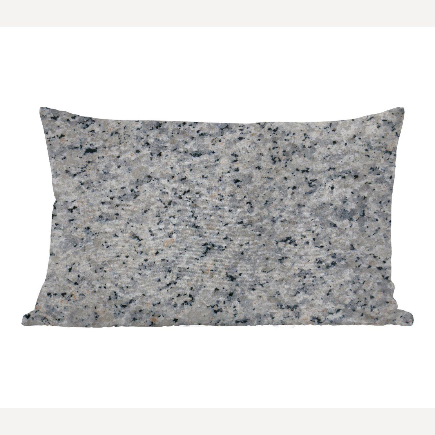 Granit Füllung, Zierkissen, - Dekokissen mit Kieselsteine, - Dekoration, Dekokissen MuchoWow Grau Schlafzimmer Wohzimmer