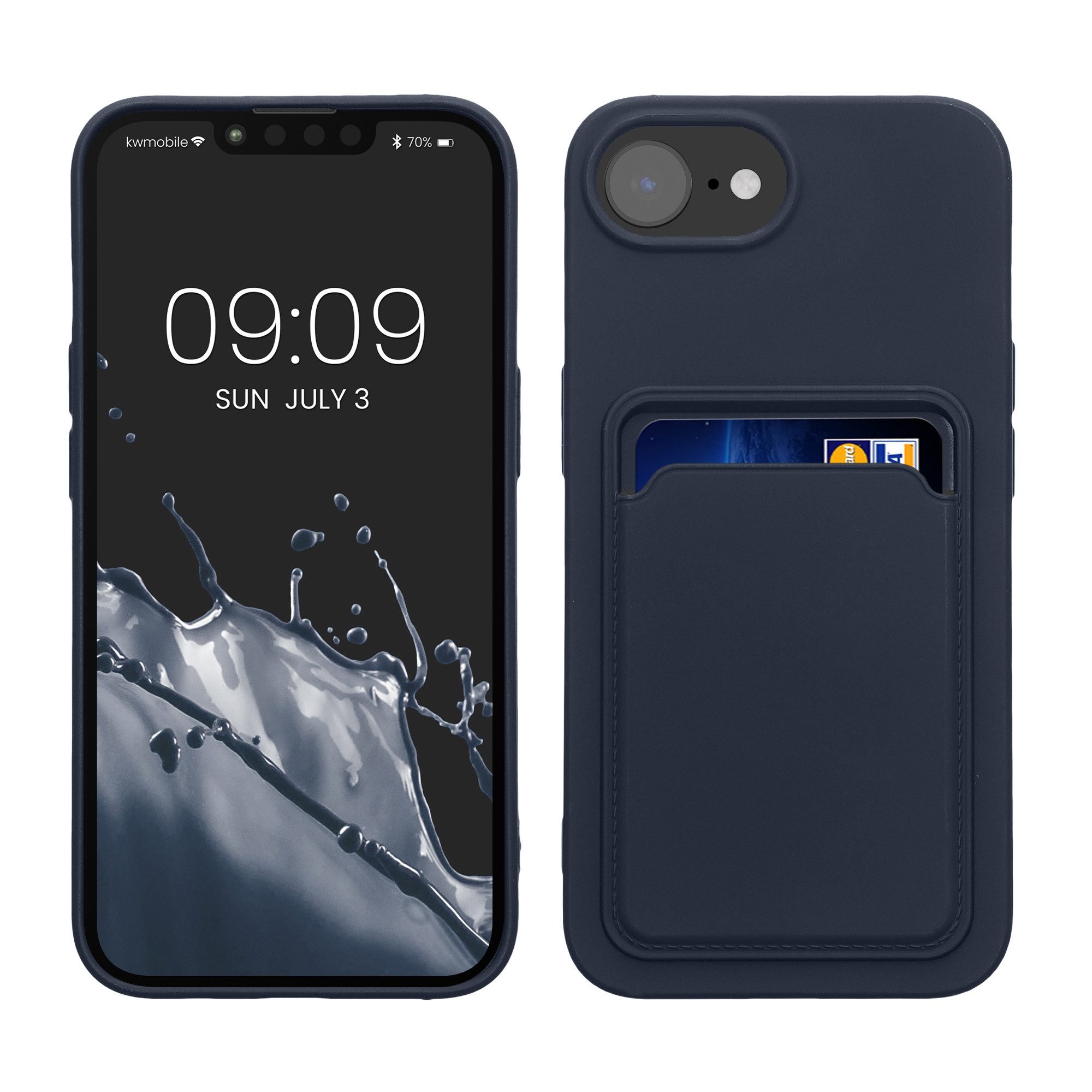 kwmobile Handyhülle Hülle für Apple iPhone 17e / iPhone 16e, Handyhülle mit Fach für Karten - Handy Cover Case
