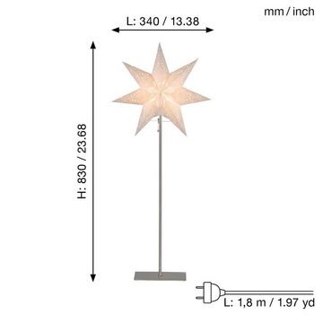 STAR TRADING LED Dekolicht Sensy, Star Trading Stehlampe Weihnachtsstern Sensy von Star Trading, 3D Papi