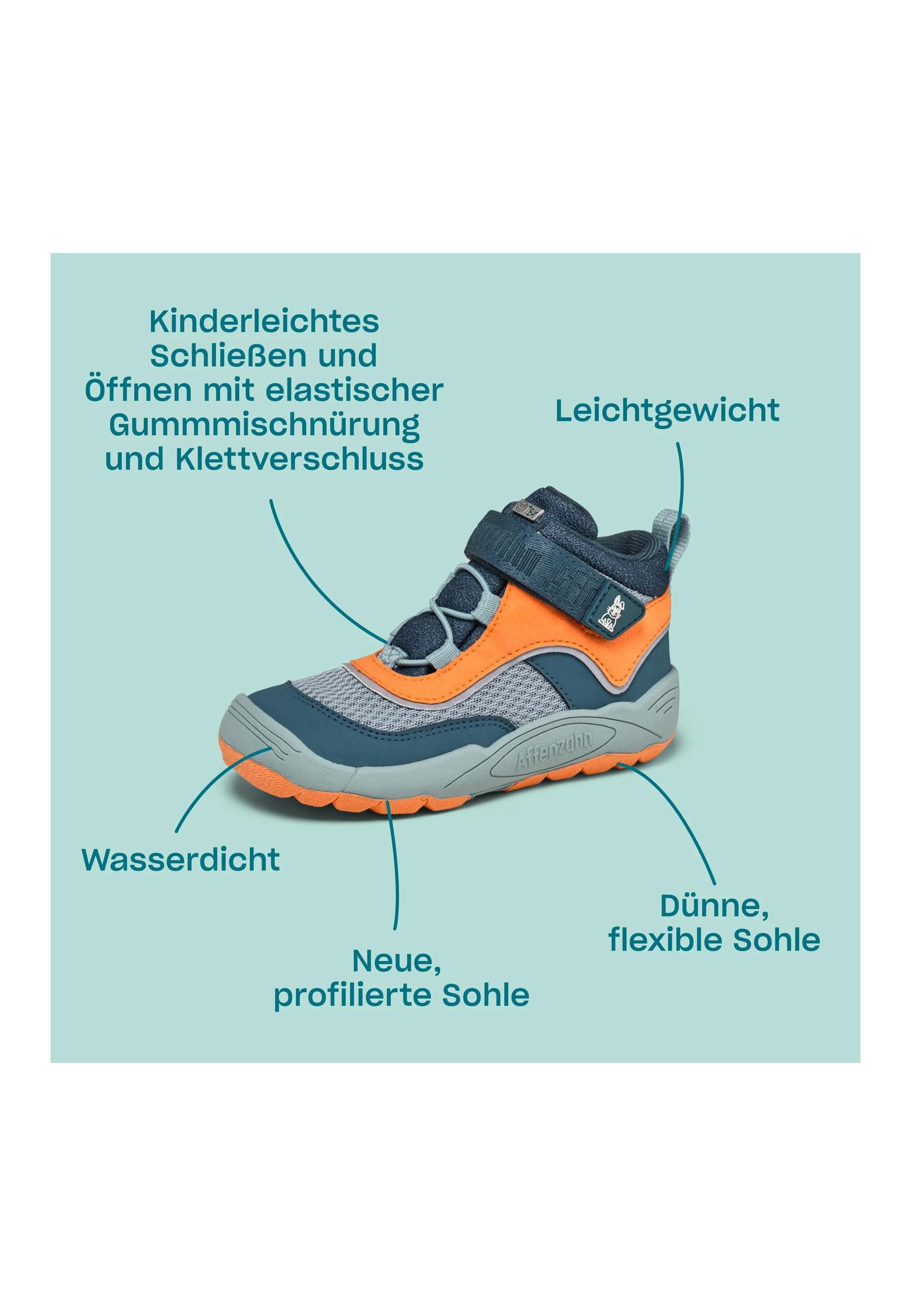 Affenzahn Vegan Explory . Sneaker nach Barfußschuhprinzip