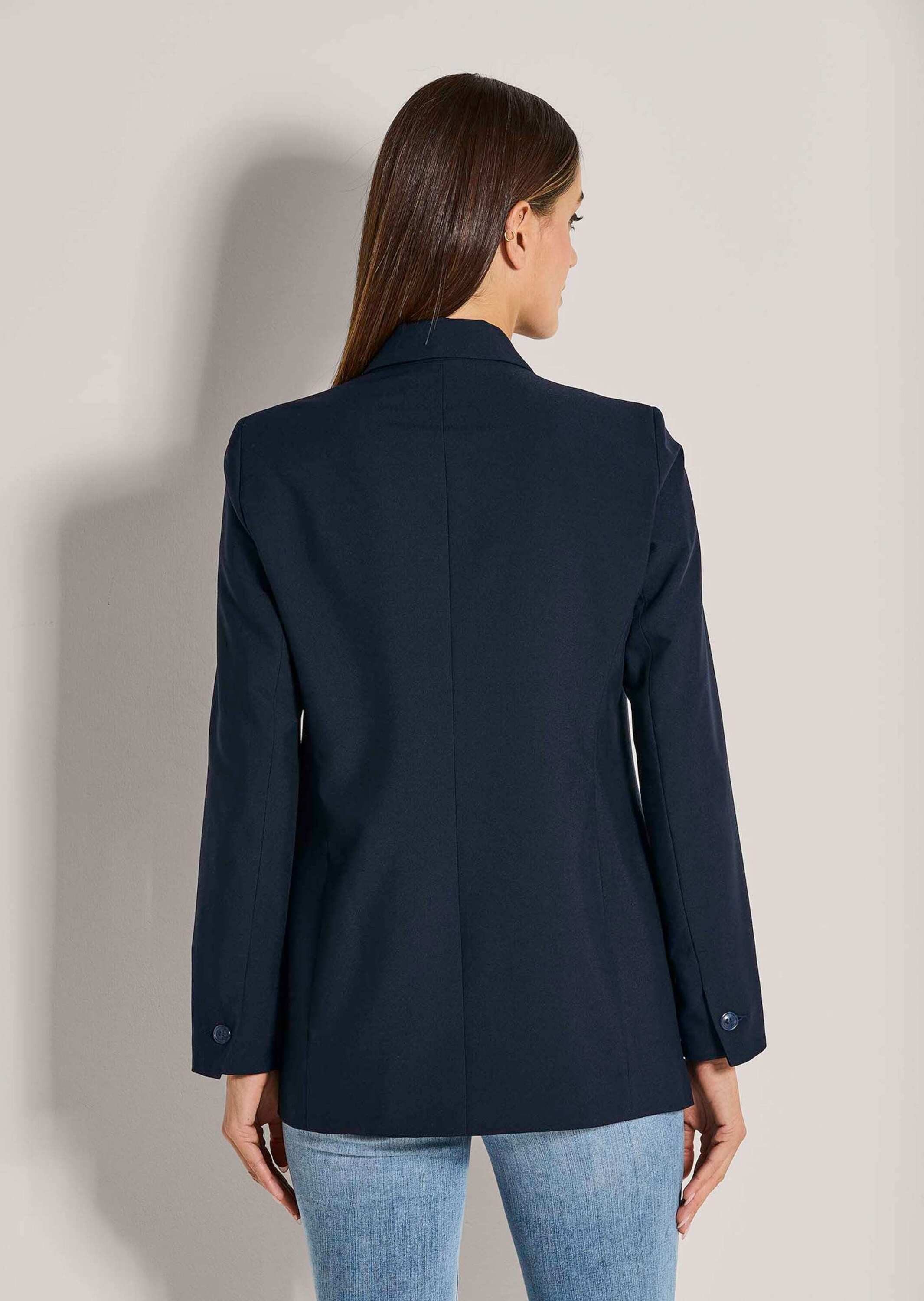 MADELEINE Kurzblazer Zweireihiger Longblazer mit Futter