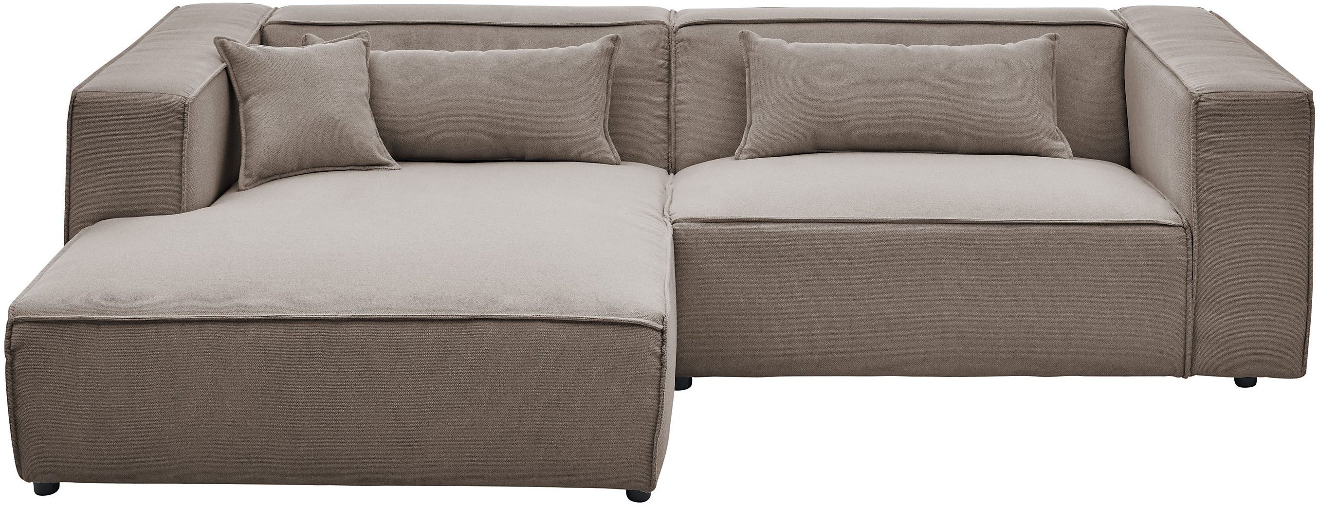 LeGer Home by Lena Gercke Ecksofa PIARA mit Kedernaht, Cord, Leinenoptik o. Strukturstoff, Couch, L-Form, wahlweise Ottomane rechts/links, schwarze Füße, bequemer Sitzkomfort. Reduzierter Preis € 1.659,99. Unverbindliche Preisempfehlung € 2.559,00