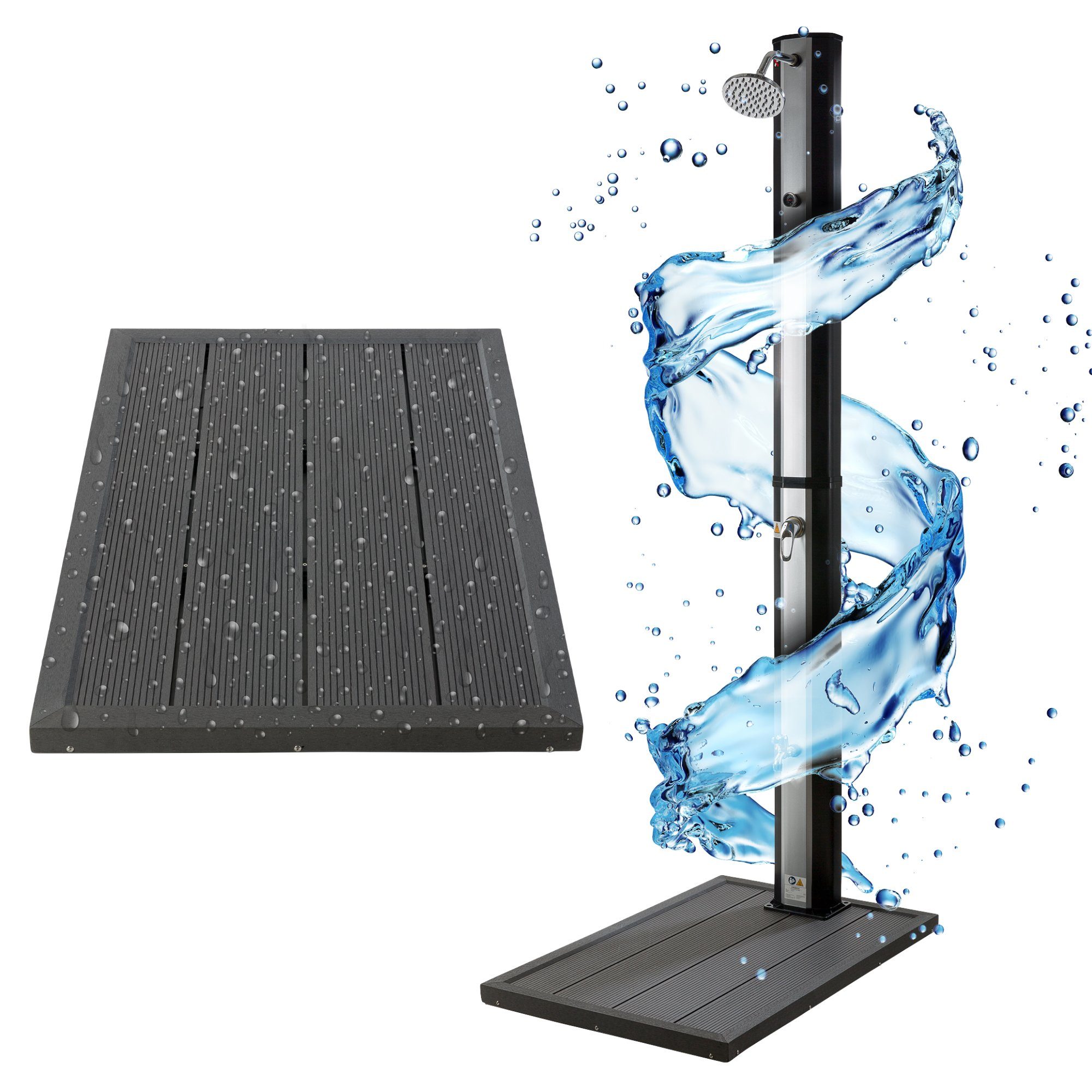 Arebos Solardusche 35 L Gartendusche Pooldusche Aussendusche Campingdusche Gartendusch Pooldusche Campingdusche Solardusche 35l Bodenelement Mit Integriertem Thermometer Fussdusche Online Kaufen Otto
