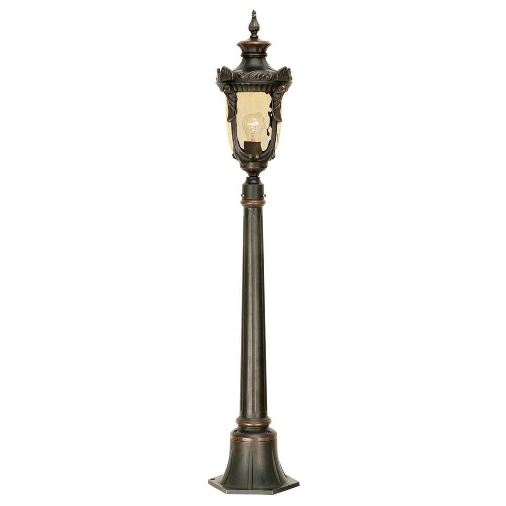 Elstead LIGHTING Außen-Stehlampe, Leuchtmittel nicht inklusive, Außenleuchte Säule Kandelaber Stehleuchte Bronze H 116,5 cm