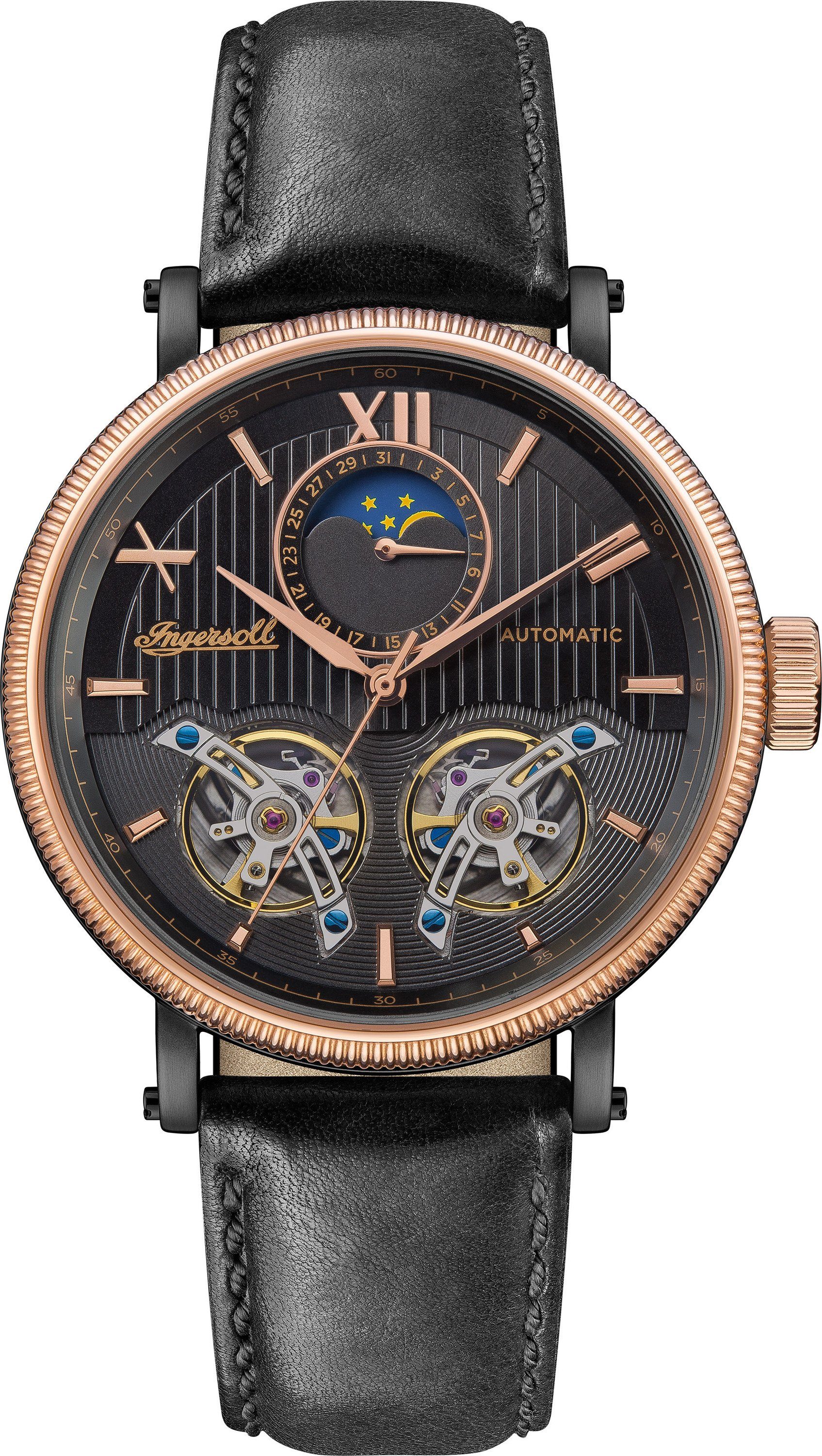 Ingersoll Automatikuhr The Hollywood Automatic Automatikuhr The Hollywood Automatic, offene Unruh und Mondphase