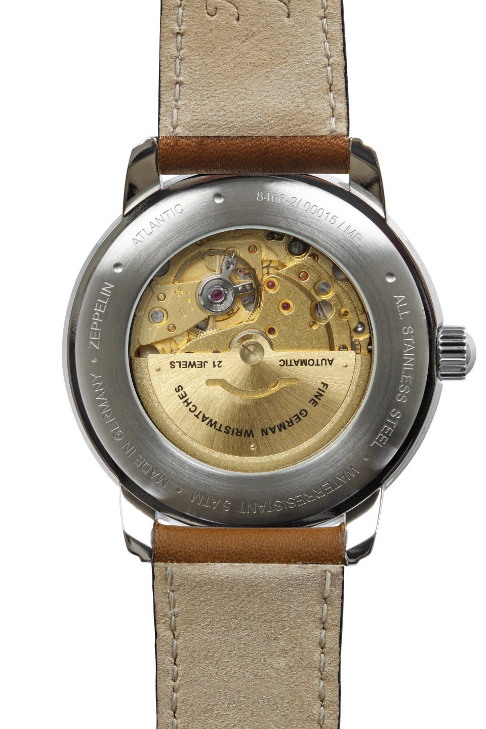 ZEPPELIN Automatikuhr Herrenuhr Zeppelin Automatik mit Datum und Lederarmband
