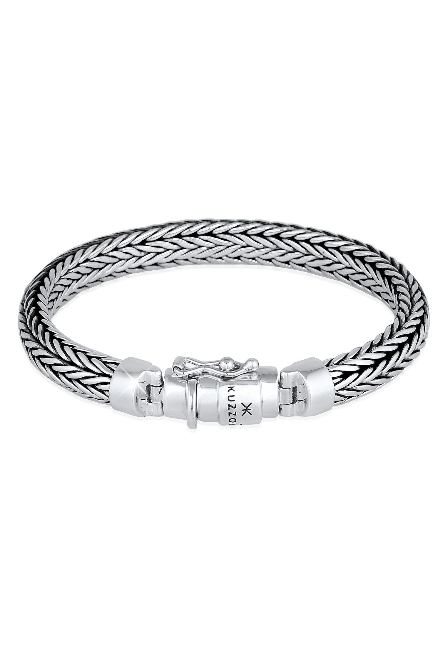 Kuzzoi Armband Herren oxidiert Kastenverschluss 925 günstig online kaufen