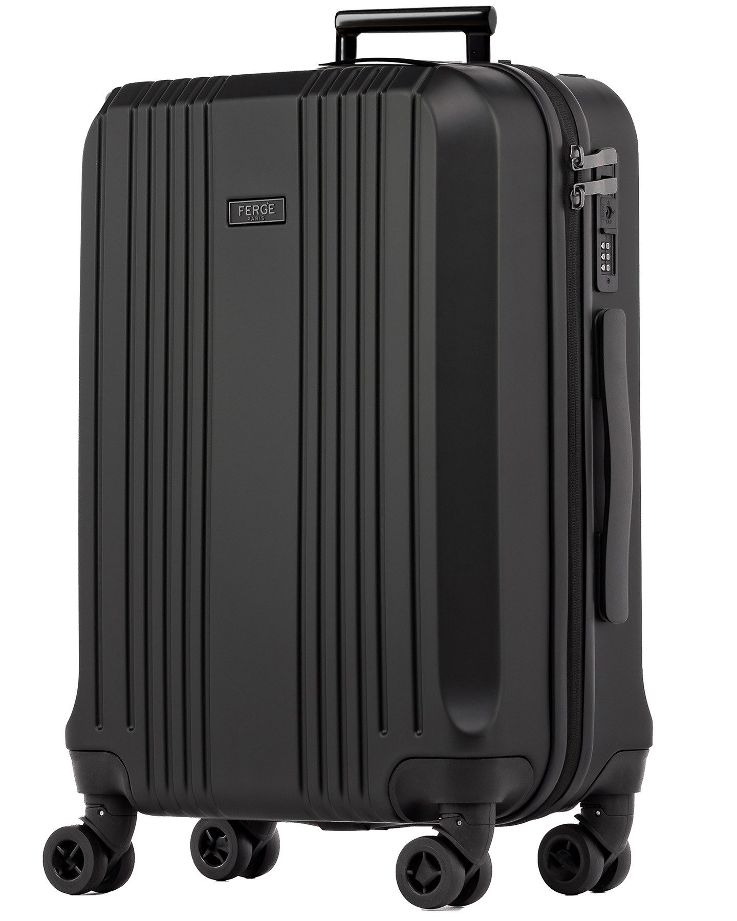 FERGÉ Koffer Hartschale Handgepäck Koffer 55 x 40 x 22 cm TSA-Schoß, Handgepäck Koffer Hartschale, Kabinen-Trolley Rollkoffer mit 4 Rollen