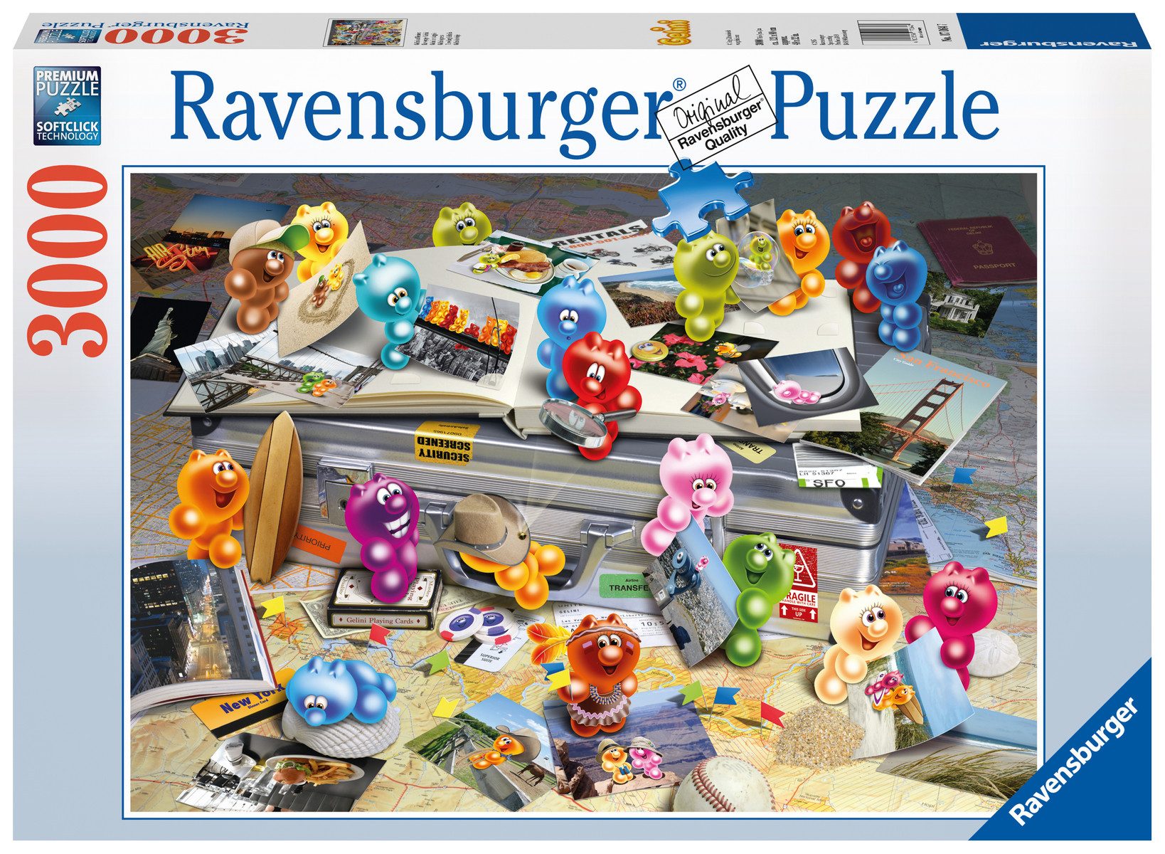 Ravensburger Puzzle Ravensburger, Gelini auf Reisen 3000 Teile Puzzle, 3000 Puzzleteile, Made in Europe