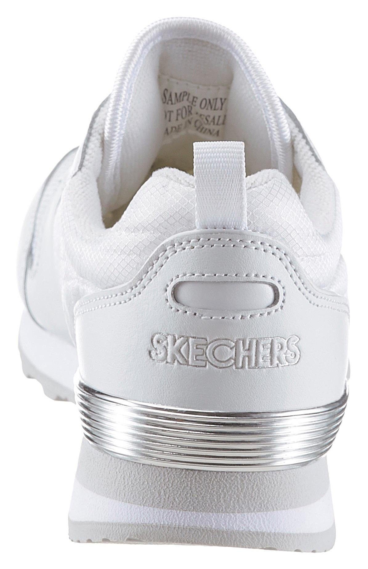 Skechers Gold´n Gurl Sneaker Freizeitschuh, Halbschuh, Schnürschuh mit Metallic-Details
