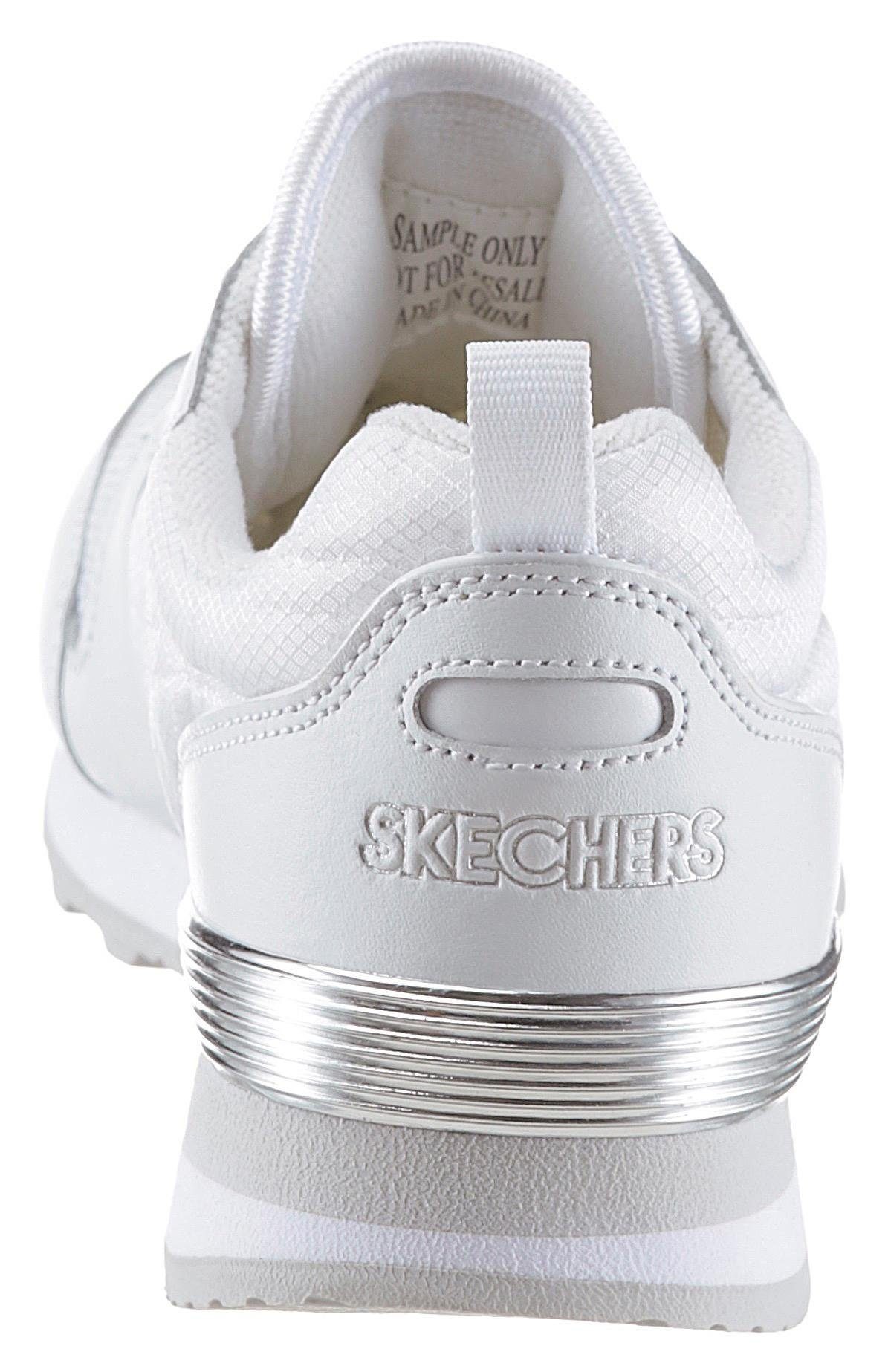 Sneaker mit Gurl silber Gold´n weiß / Metallic-Details Skechers