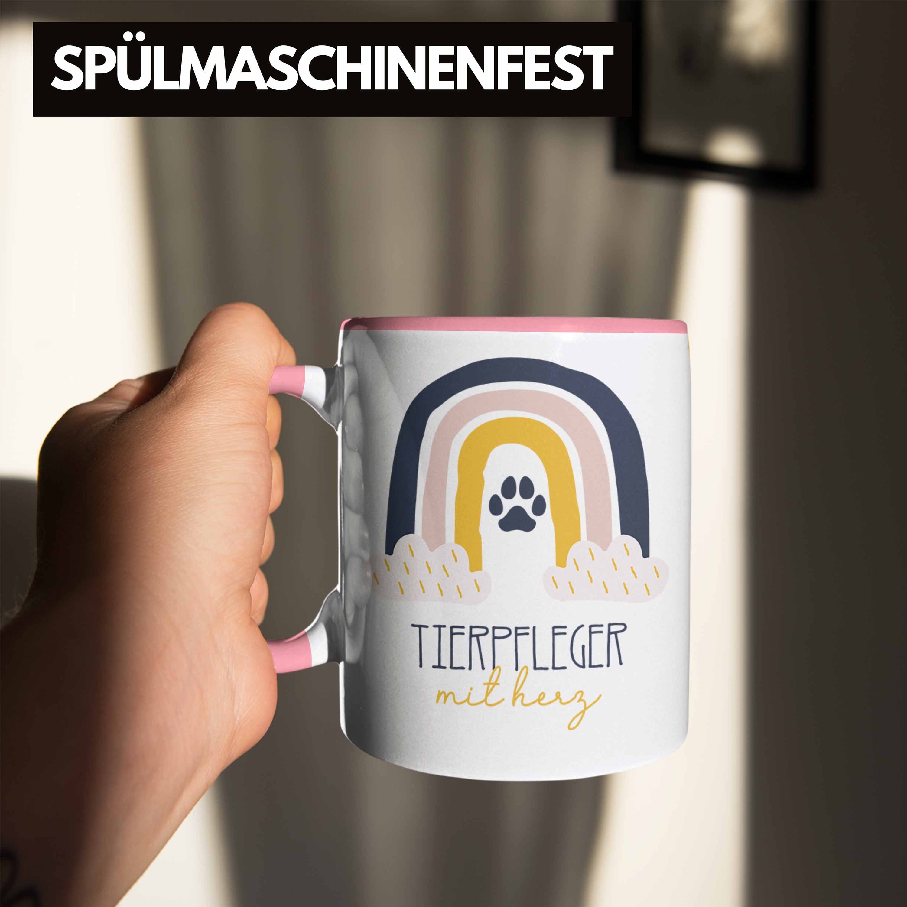 für Tasse Tierpfleger Geschenkidee Danke Tierpf Trendation Rosa Tasse Geschenk Kaffeetassse