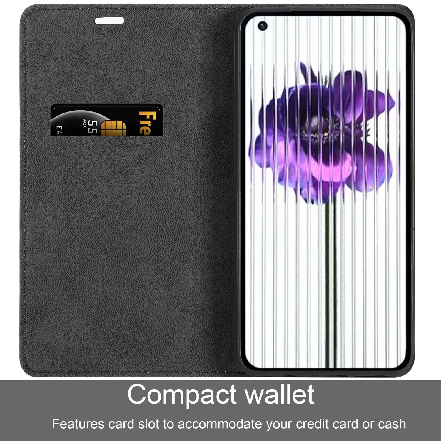 Cadorabo Handyhülle für Nothing Phone (1) Hülle Nothing Phone (1), Hülle Schutzhülle mit Standfunktion, Magnetverschluss und Kartenfach