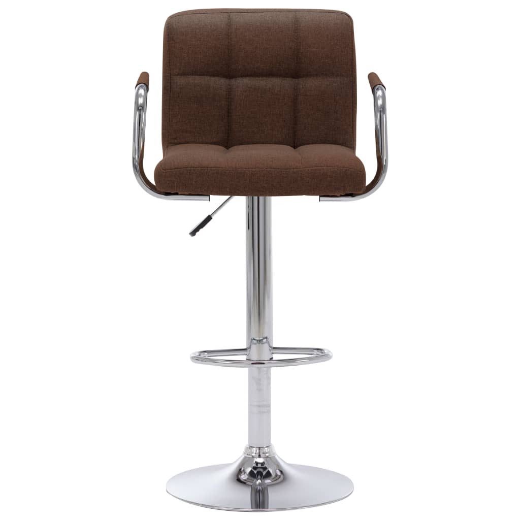 vidaXL Barhocker Barhocker 2 Stk. Braun Stoff (2 St)
