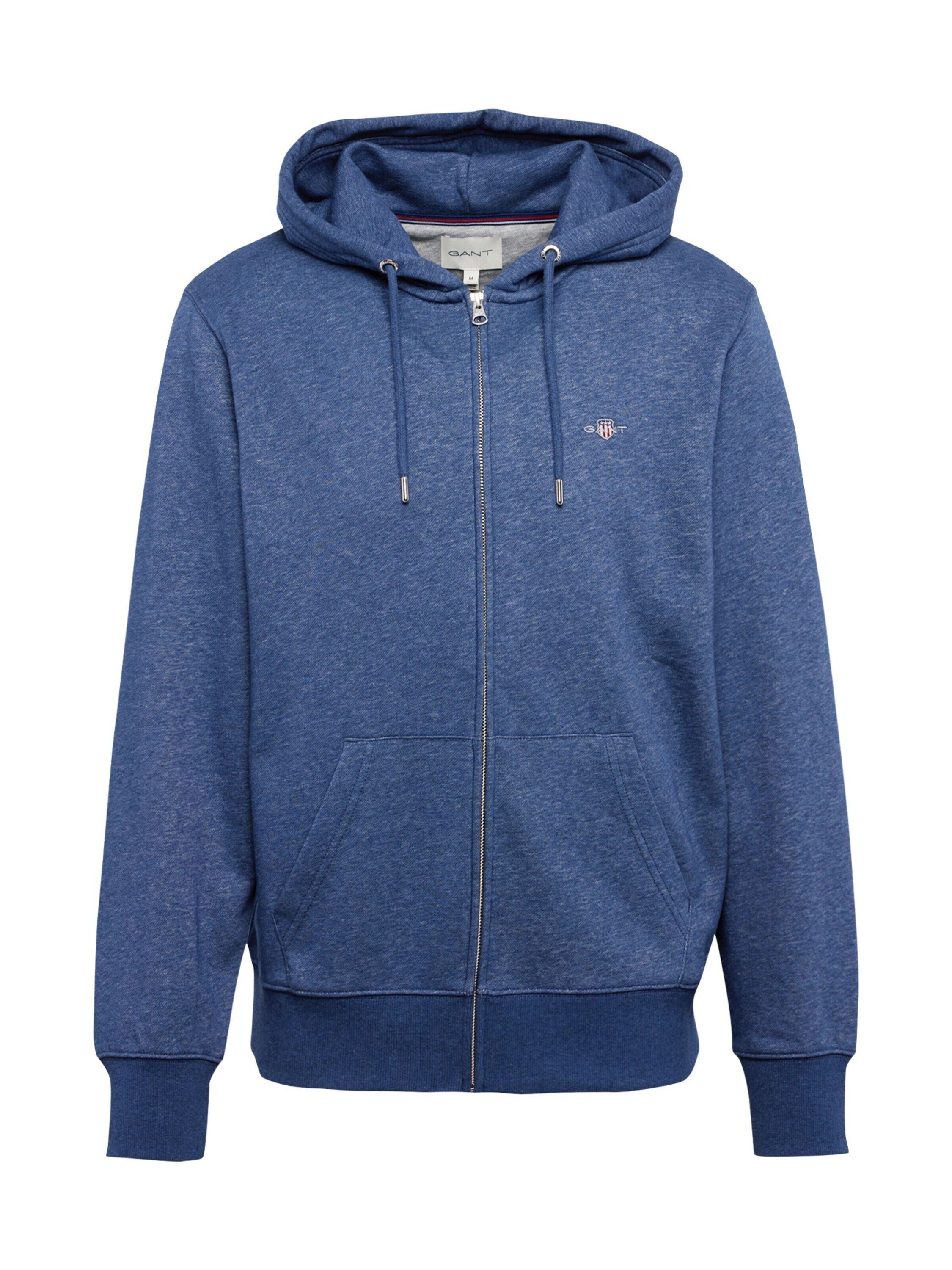 Gant Sweatjacke (1-tlg) Jeansblau | 