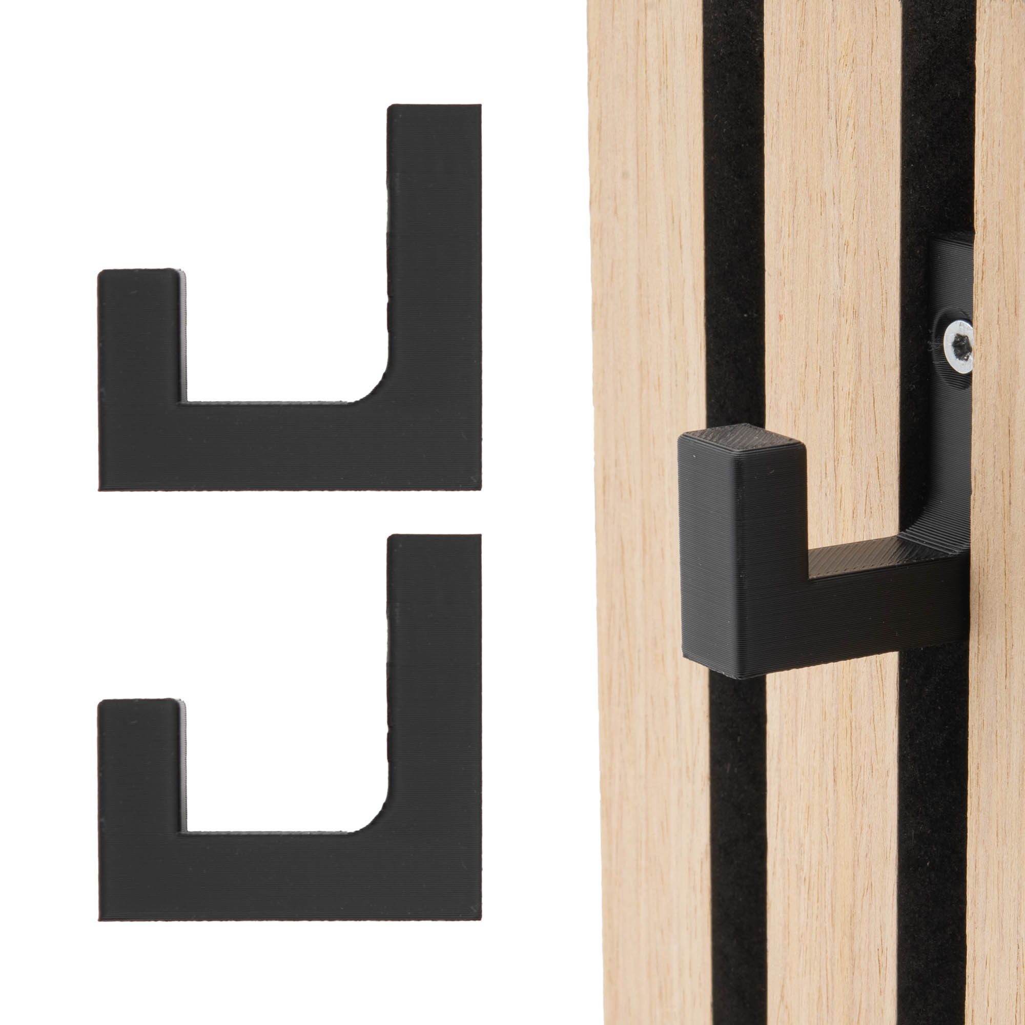 TSB Werk Kleiderhaken Kleiderhaken für Akustikpaneele Garderobenhaken, (2-S günstig online kaufen