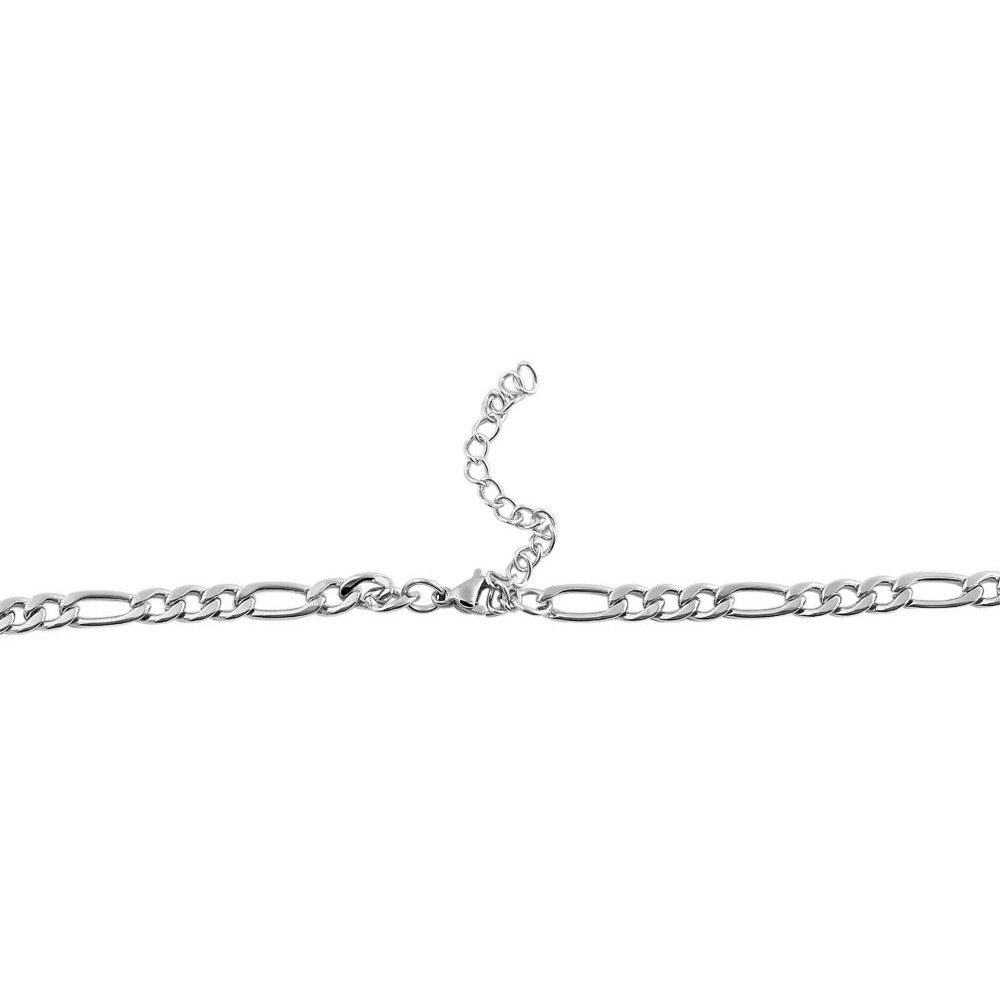 Kette ohne Anhänger Halskette – Figarokette aus Edelstahl 55 cm
