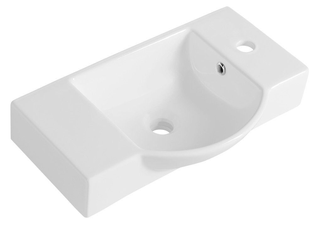 Sapho Waschtisch LITOS Keramik-Waschtisch 55x32cm, weiß, Sapho-4077