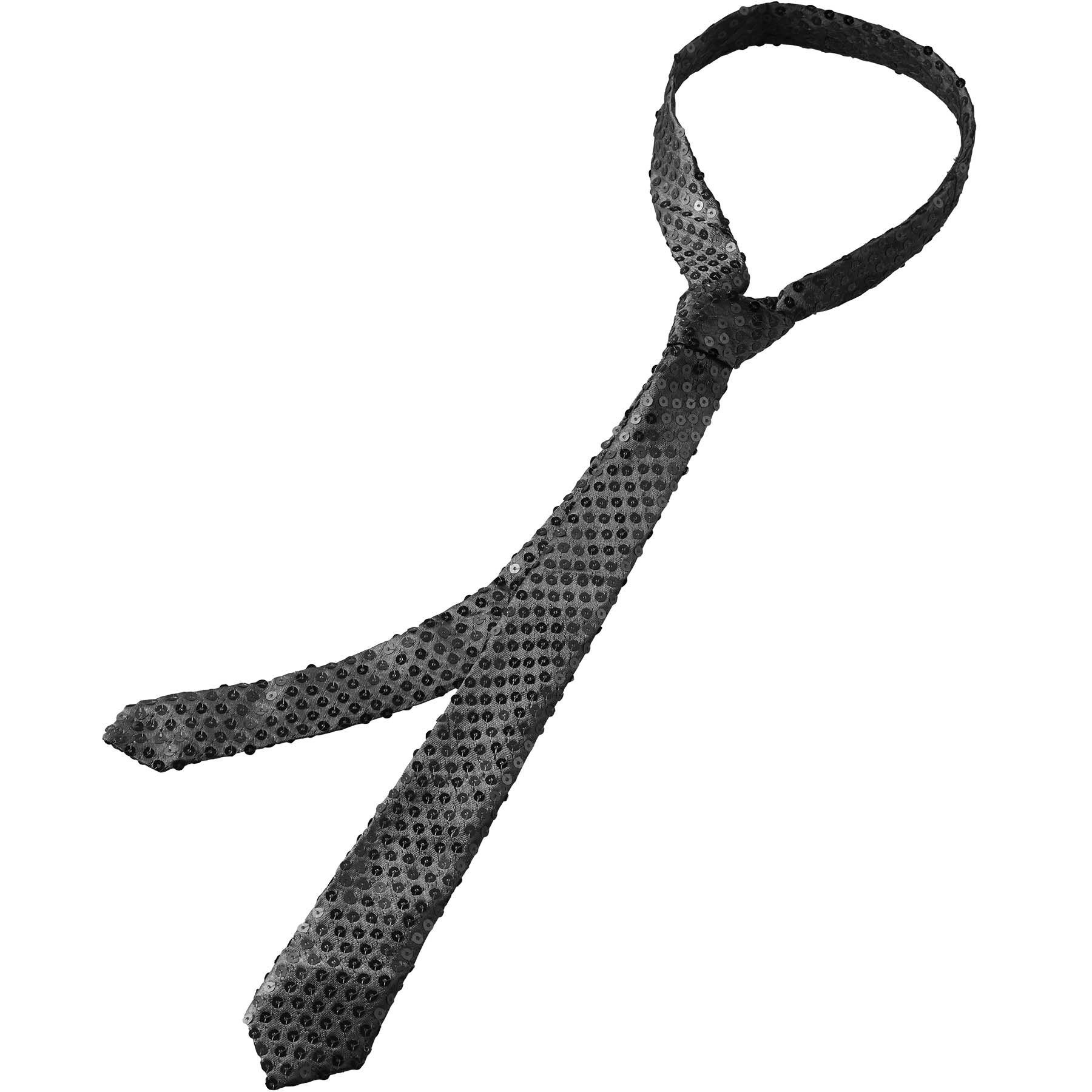 dressforfun Kostüm Pailletten-Krawatte, Schmale Unisex-Krawatte in Einheits günstig online kaufen