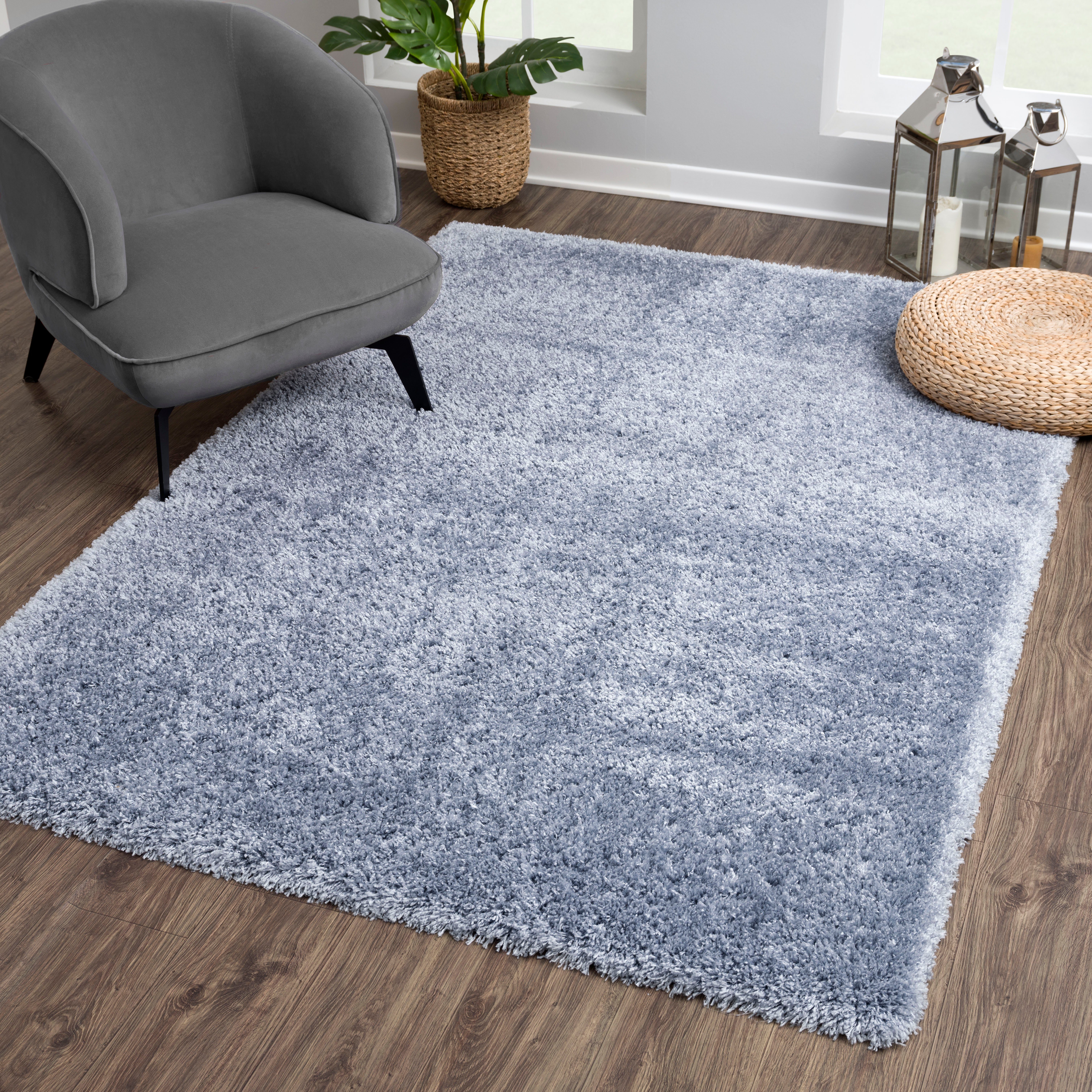 Sanat Hochflor-Teppich Porto, auch als Läufer und in Rund erhältlich, rechteckig, Höhe: 45 mm, Wohnzimmer, Langflor, Shaggy,weich