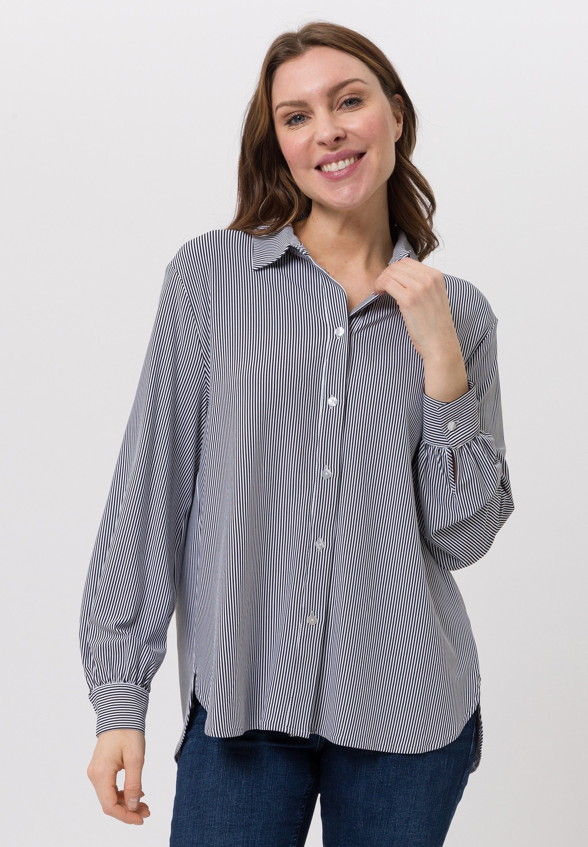 Klassische Bluse Knopfleiste