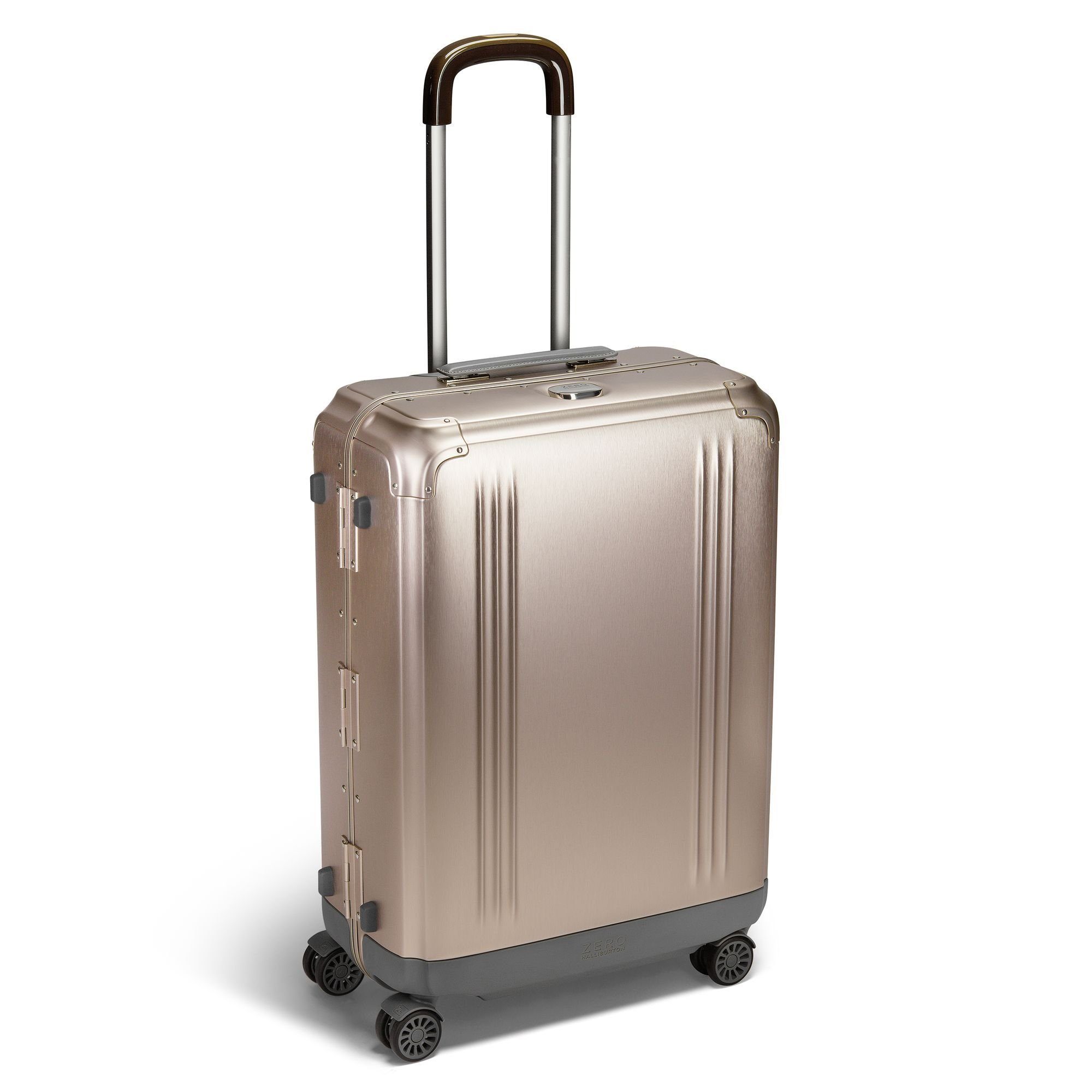 Zero Halliburton Hartschalen-Trolley Pursuit Aluminium, 4 Rollen, Aluminium bronze