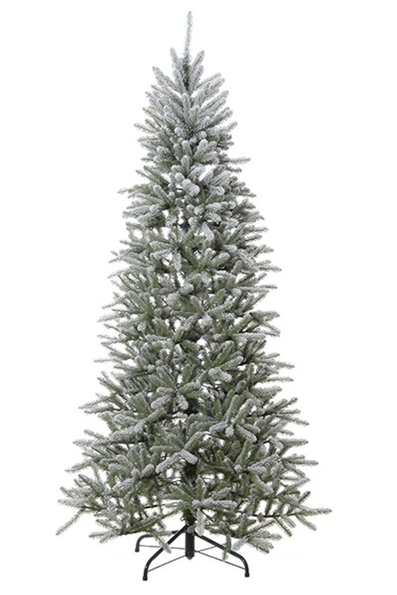 artplants Künstlicher Weihnachtsbaum Kunst Baum Schneetanne BOLLIE, beschneit, 240cm