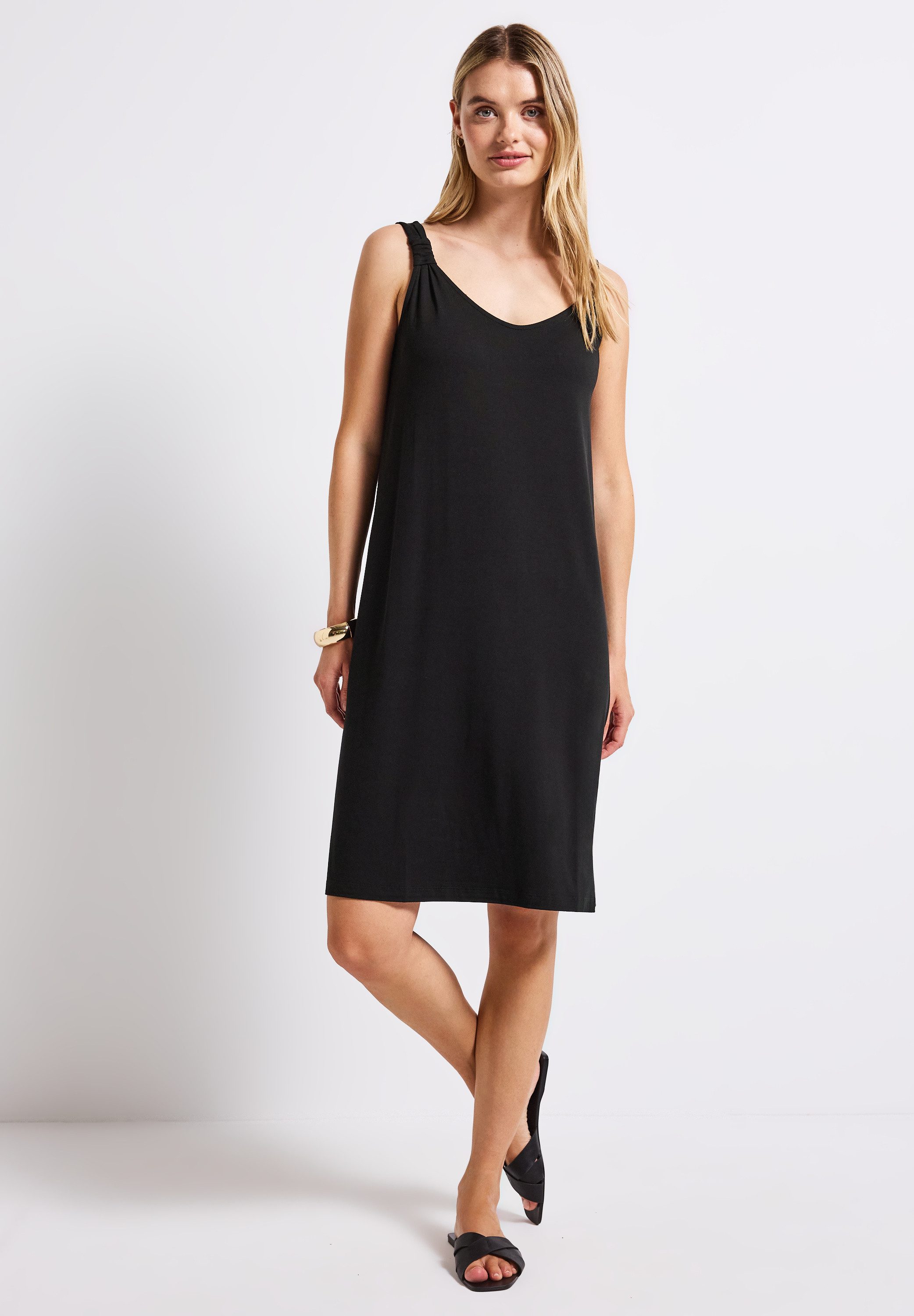 STREET ONE Jerseykleid in Unifarbe