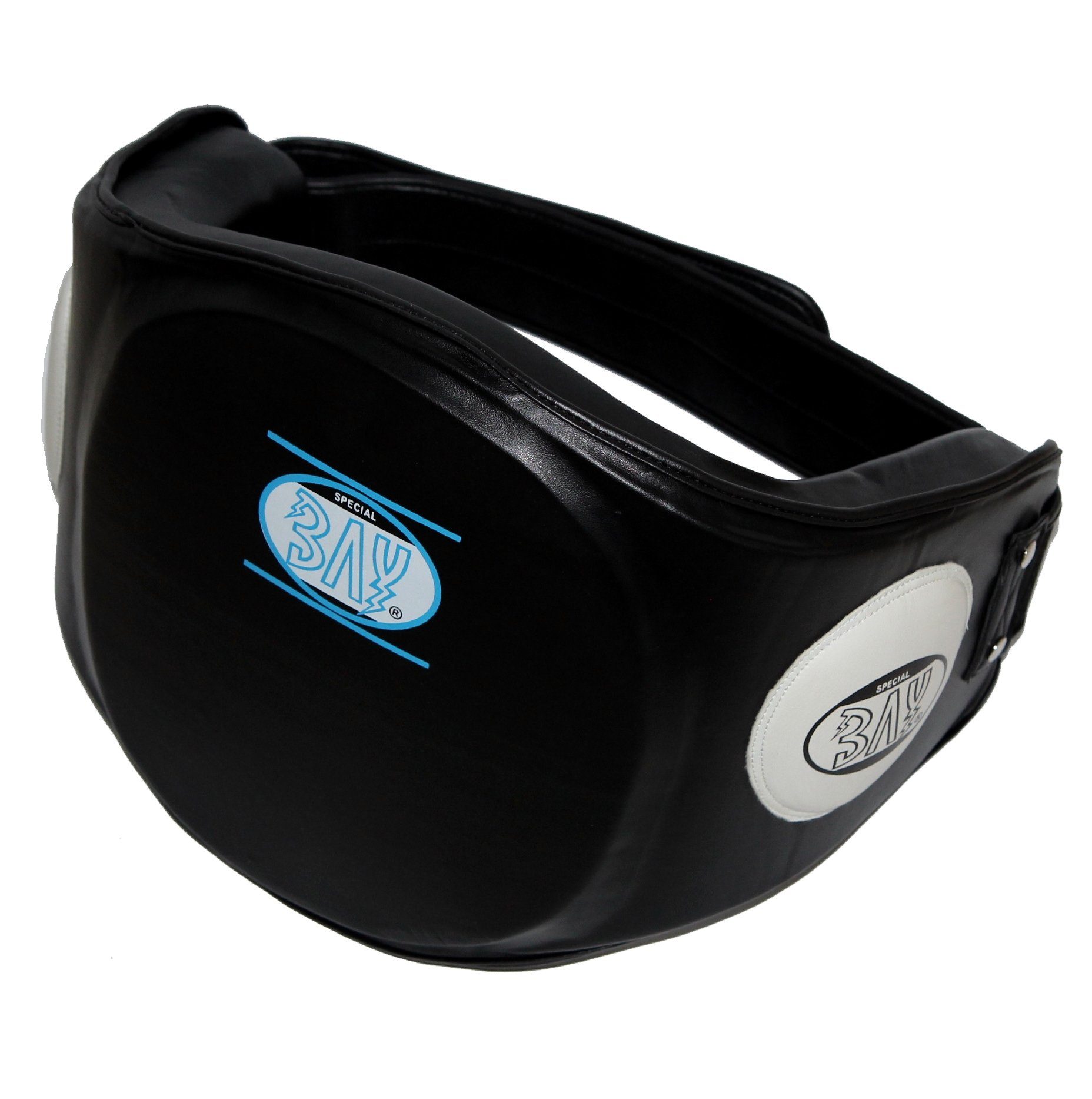 BAY-Sports Pratzen Bauchgürtel Bauchschutz Körperschutz Kampfsport, Belly Pad, Schlagkissen, Thaiboxen, Muay Thai, MMA, Boxen