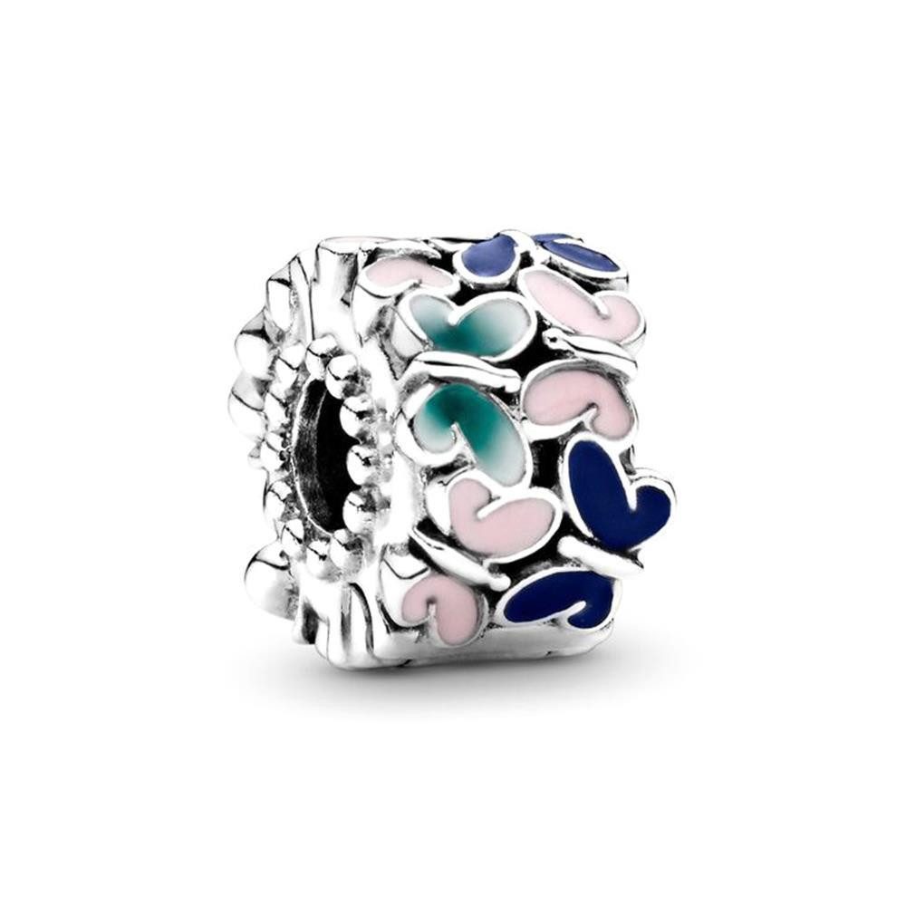 Pandora Charm-Einhänger Clip Charm Butterfly von PANDORA aus 925er Silber und Emaille