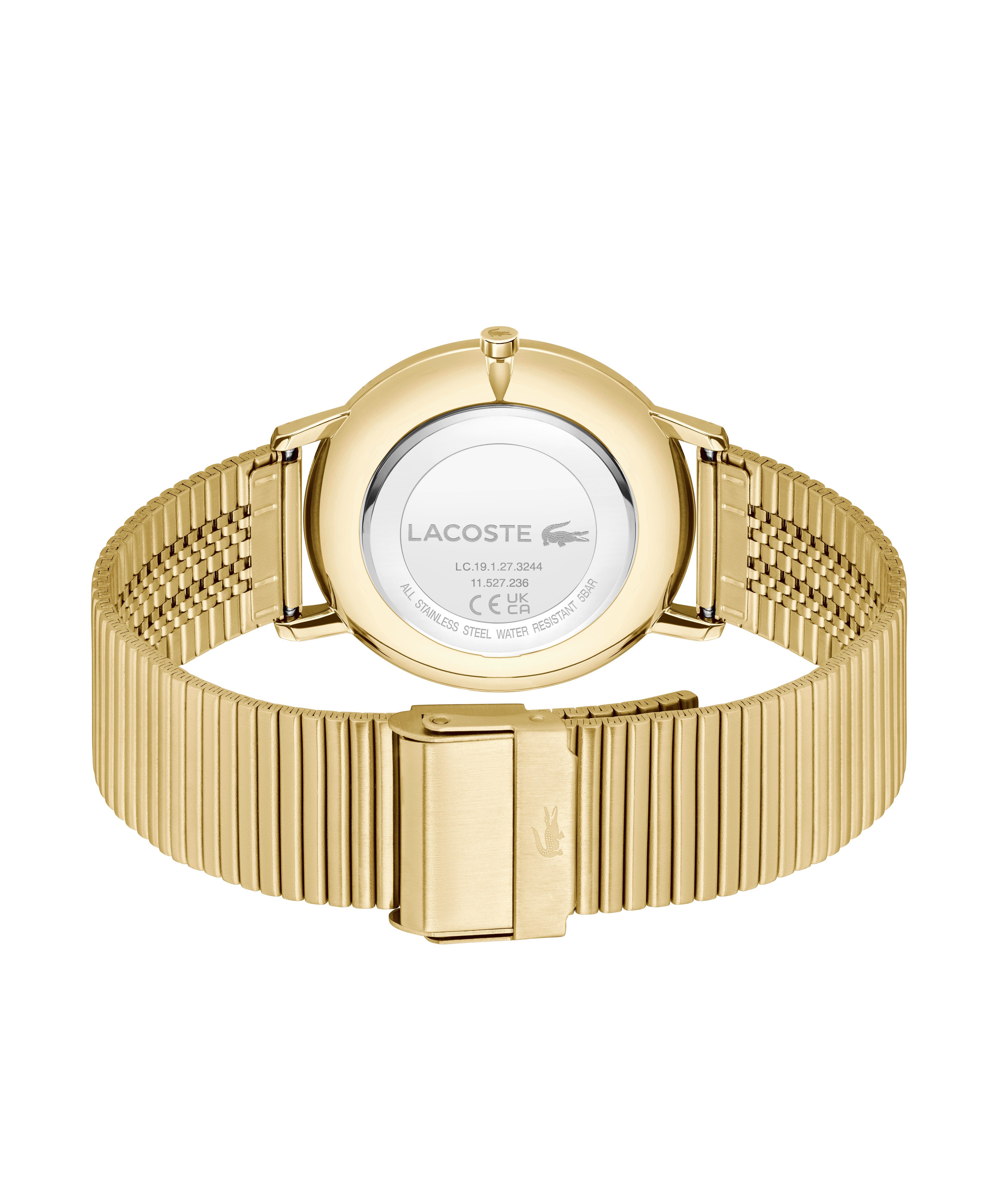 Lacoste Quarzuhr CROCORIGIN 2011475, Armbanduhr, Herrenuhr, Edelstahlarmband, analog
