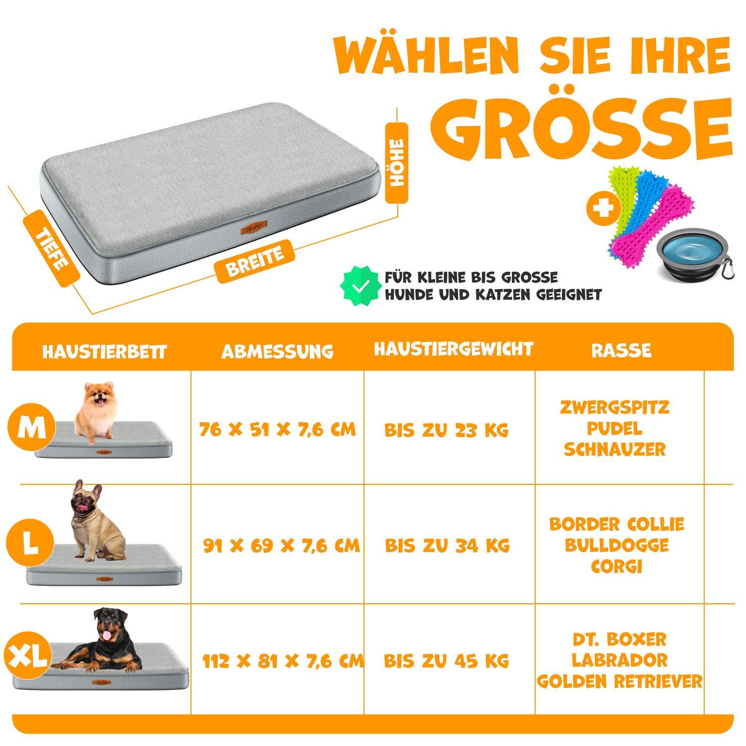 Lovpet Tierbett, Hundebett orthopädisches Hundekissen Hundekorb günstig online kaufen