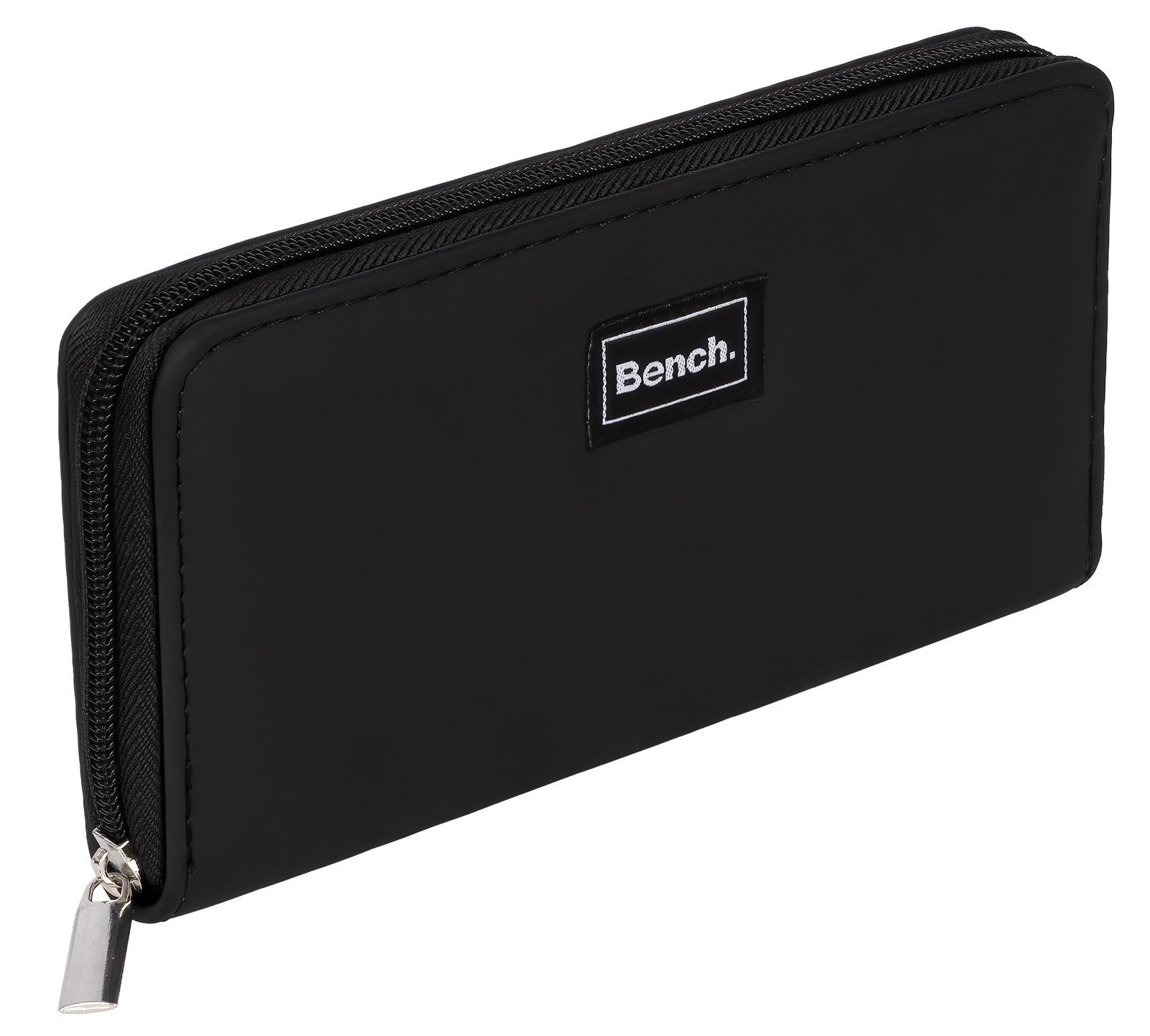 Bench. Geldbörse Bench Große XXL Damen Geldbörse Portemonnaie Reißverschluss Schwarz, Damen Geldbörse mit Reißverschluss Portemonnaie Geldbeutel