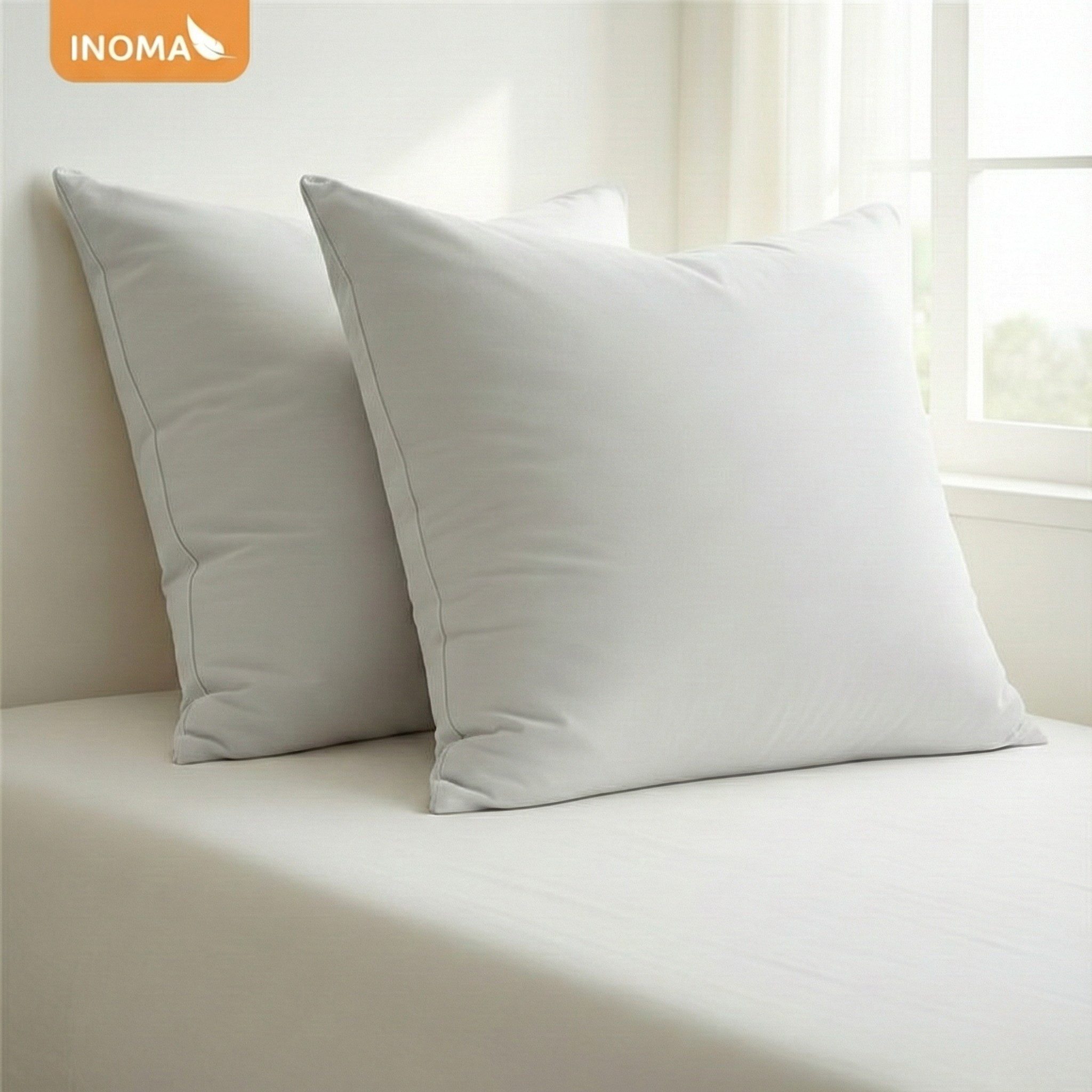 INOMA Federkopfkissen INOMA Wellness-Kissen CAPRI – 80x80 cm - Made in Germ günstig online kaufen