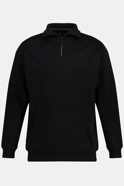 JP1880 Sweatshirt Troyer Sweat Stehkragen mit Zipper Kängurutasche
