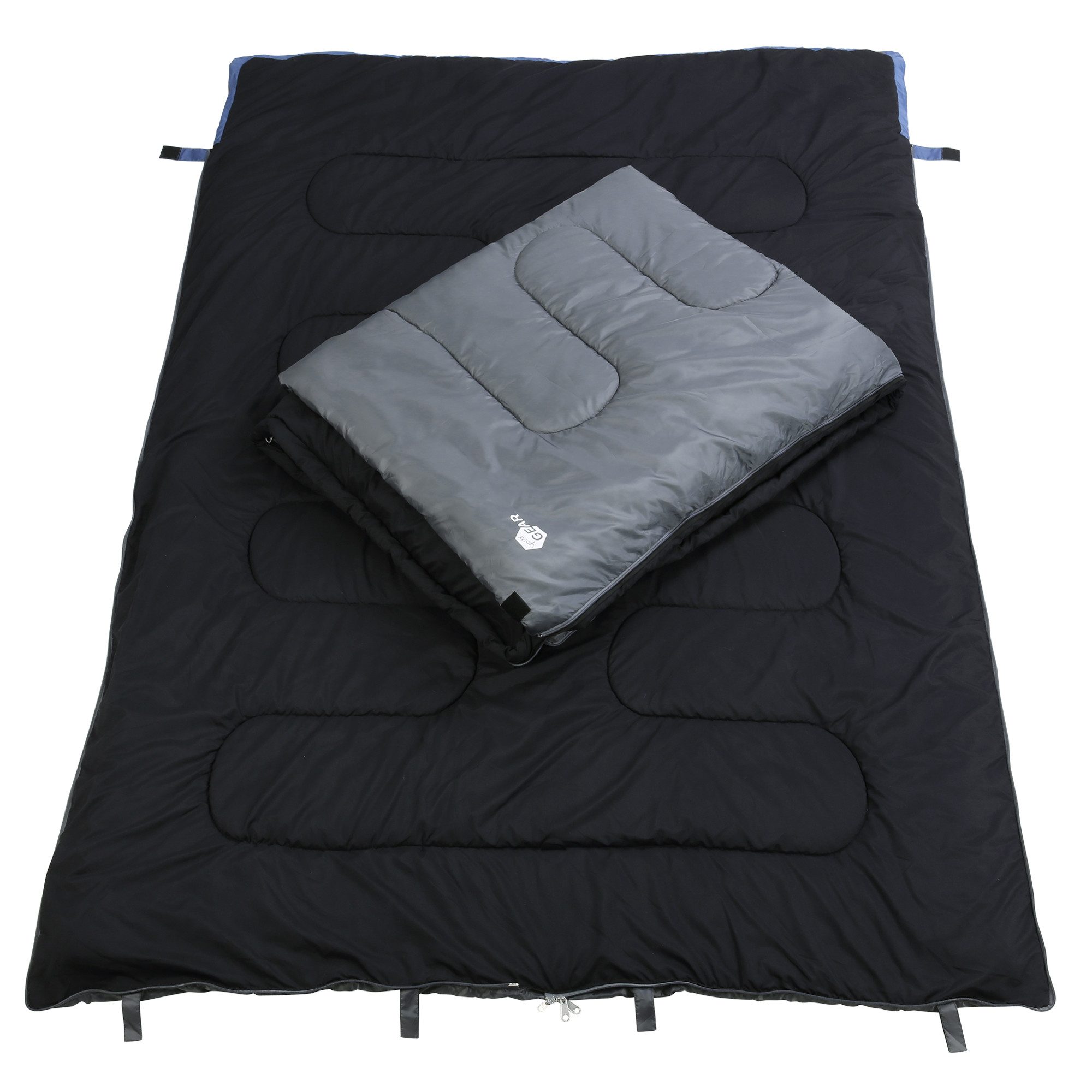 yourGEAR Doppeldeckenschlafsack your GEAR 2 Mann Schlafsack Marin -7°C Deckenschlafsack 220x150 – Bild 5 von 5