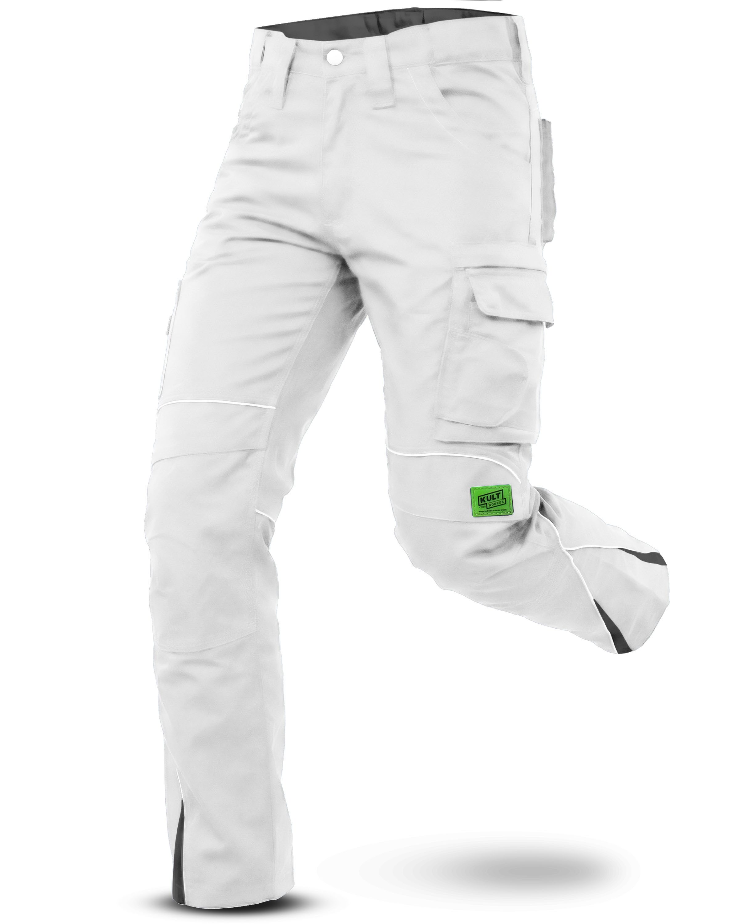 TMG International Arbeitshose Bundhose Cargohose Kultworker Herrenhose gerade und ergonomisch geschnitten - dehnbarer Hosenbund - bis Gr. 82