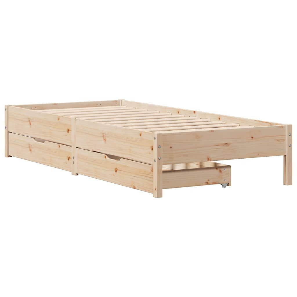 vidaXL Bett Massivholzbett ohne Matratze 90x200 günstig online kaufen