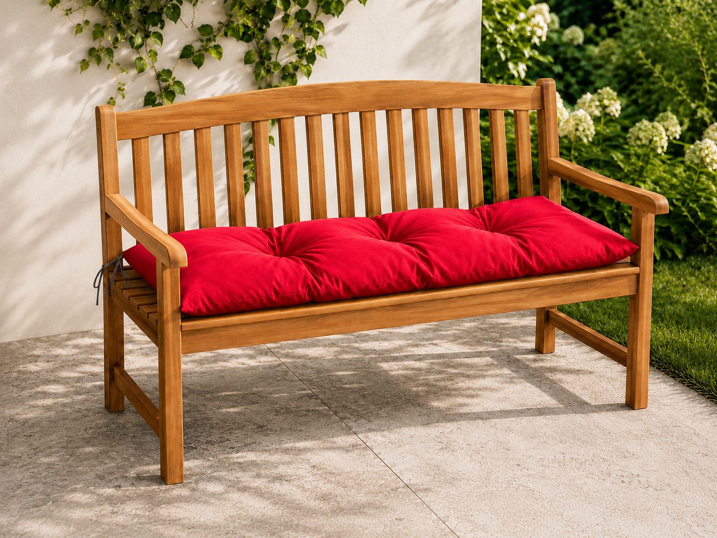 Best for Garden Dekokissen Bankauflage 120x40 cm für 2-Personen-Bänke – Rutschfest & Wetterfest, für 2 Personen