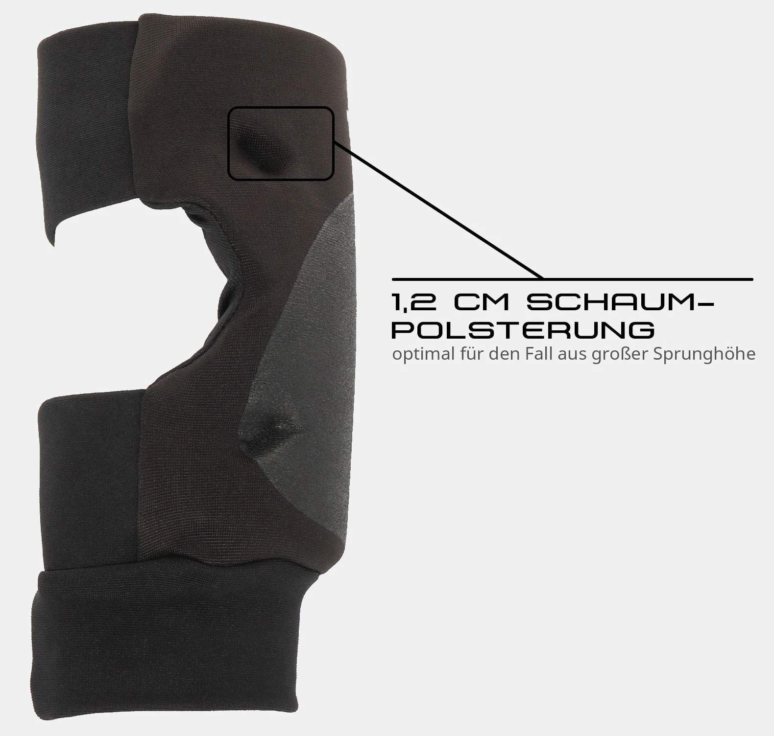 BAY-Sports Knieprotektor Trace Knieschützer Knieschutz Knieschoner Kampfsport MMA Muay Thai (Paar), Teflonbeschichtung, Schlüsselloch Ausschnitte, Hohe Schutzfunktion
