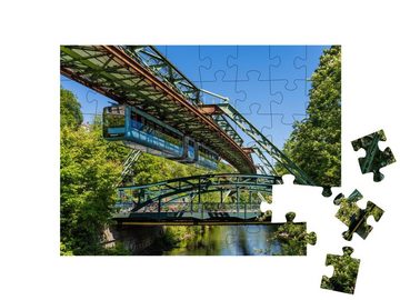 puzzleYOU Puzzle Einzigartige Schwebebahn in Wuppertal, 48 Puzzleteile, puzzleYOU-Kollektionen Wuppertal