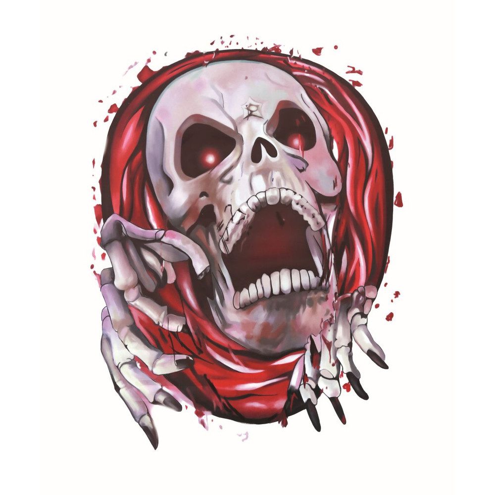 MICA Dekofigur Deko-Aufkleber Totenkopf