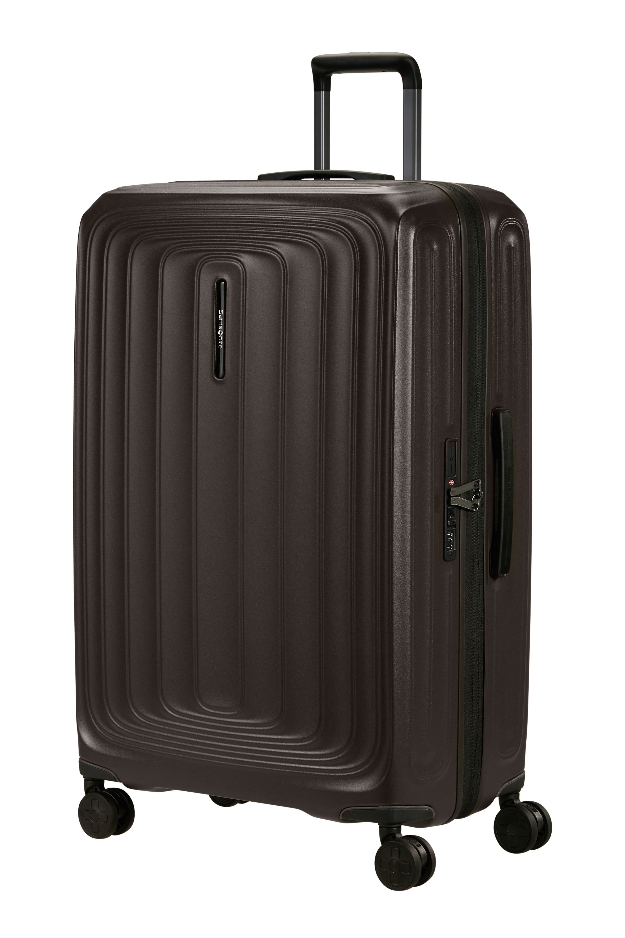 Samsonite Hartschalen-Trolley 2WANDER, 4 Rollen, aus robustem Polycarbonat, mit Adressetikett und Dehnfalte