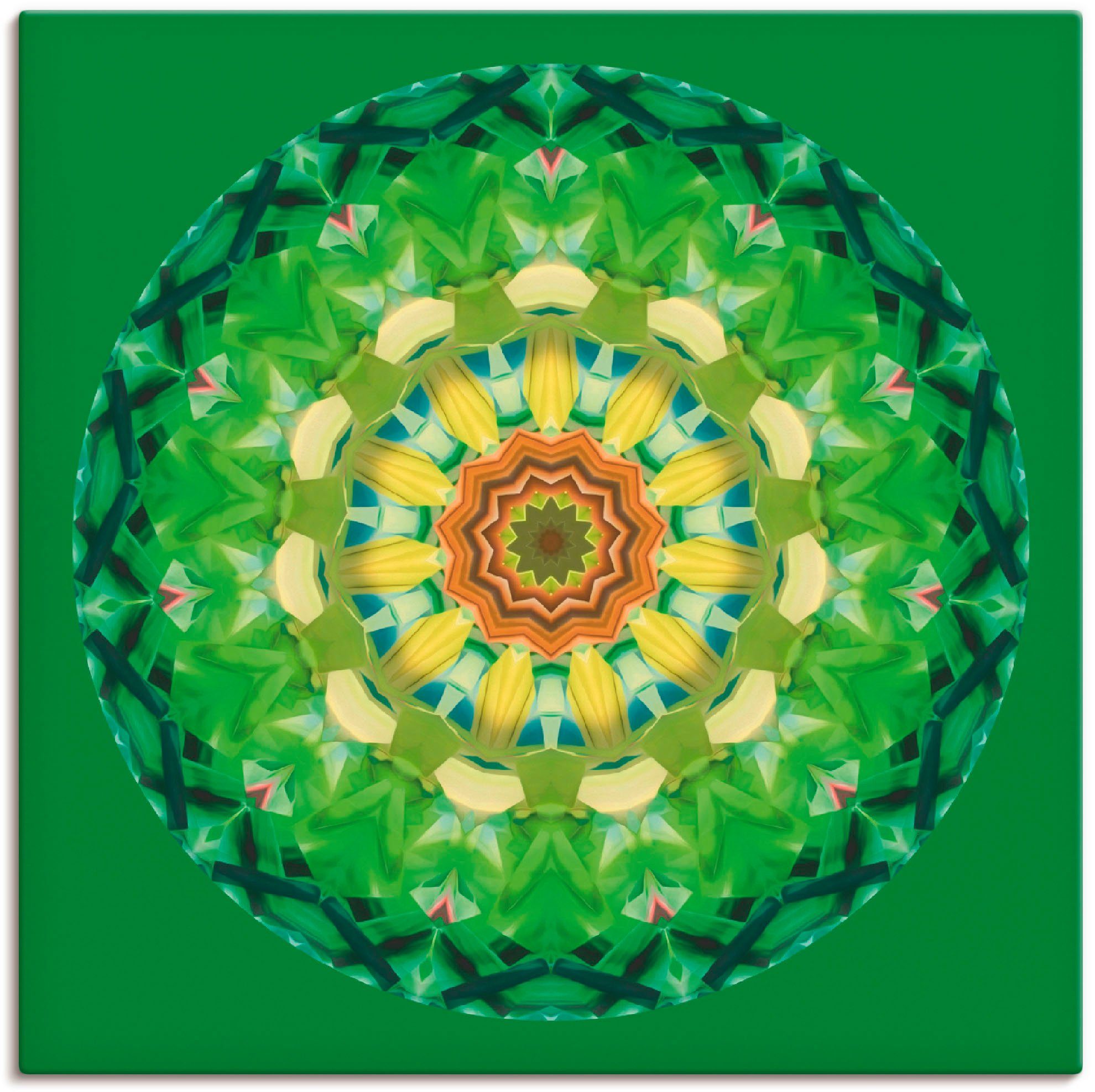 Artland Leinwandbild Mandala II, Muster (1 St), auf Holzrahmen gespannt